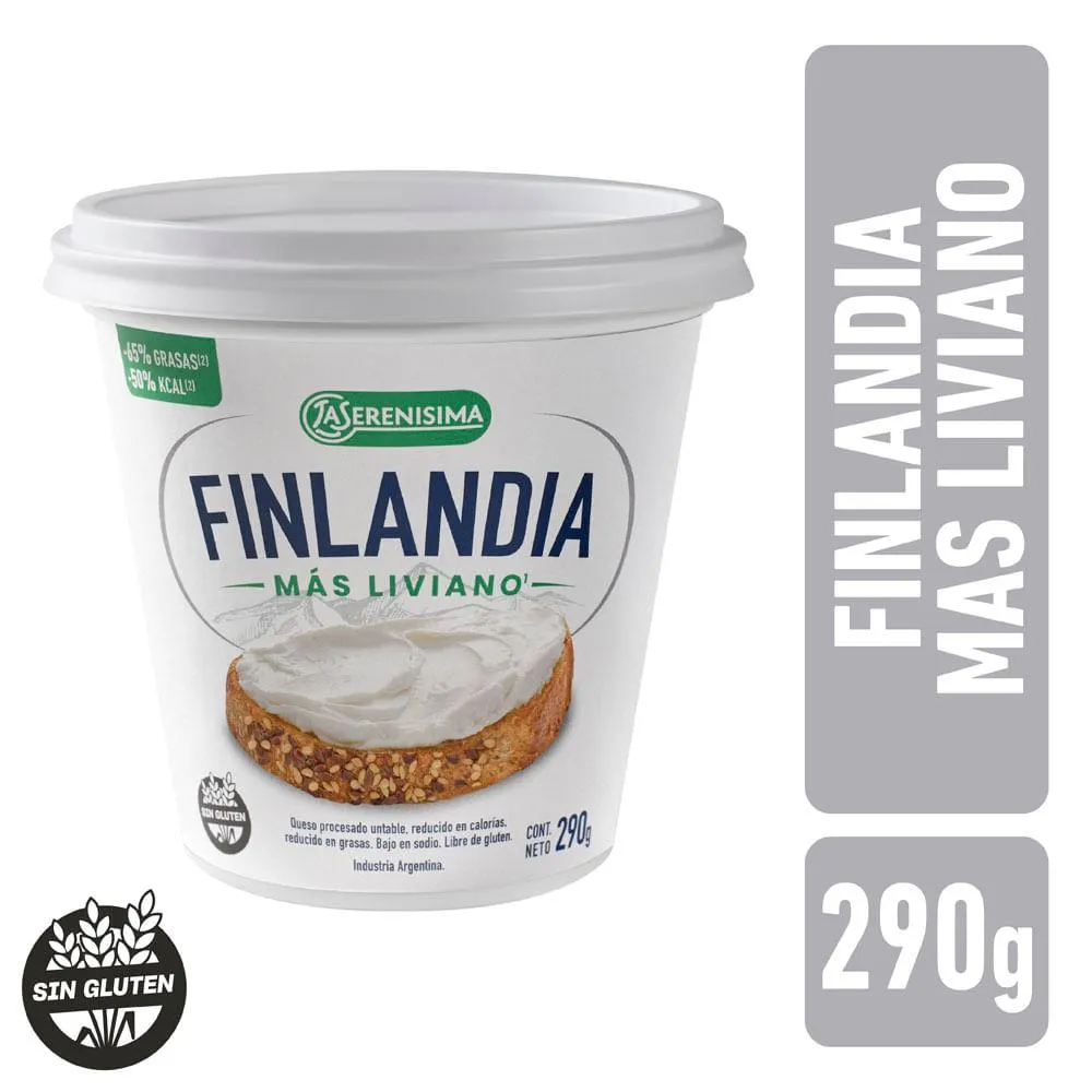 Queso La Serenisima Finlandia Reducido En Calorías 290 G
