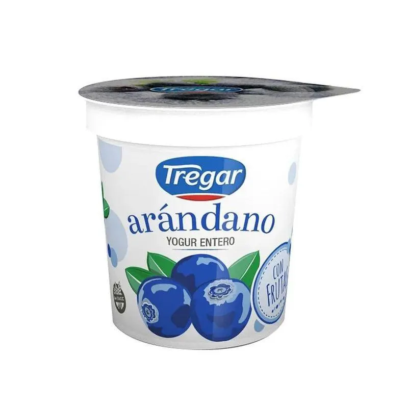 Yogur Entero Tregar con Arándanos 160 Gr.