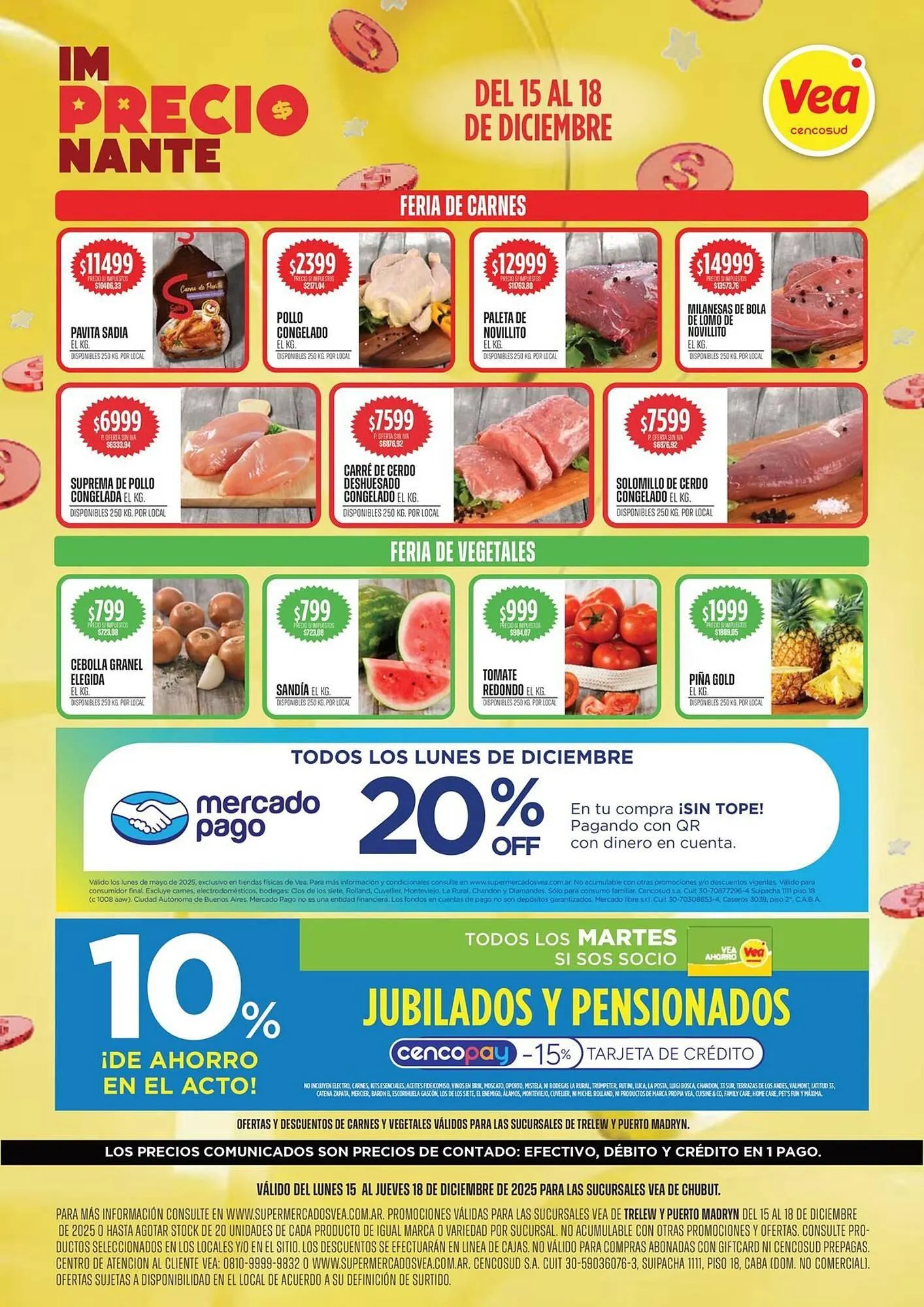 Ofertas de Catálogo Supermercados Vea 15 de diciembre al 18 de diciembre 2025 - Página 1 del catálogo