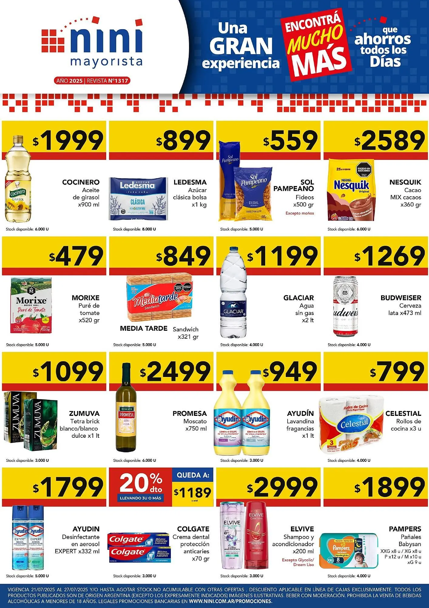 Ofertas de Catálogo Nini Mayorista 21 de julio al 28 de julio 2025 - Página 1 del catálogo