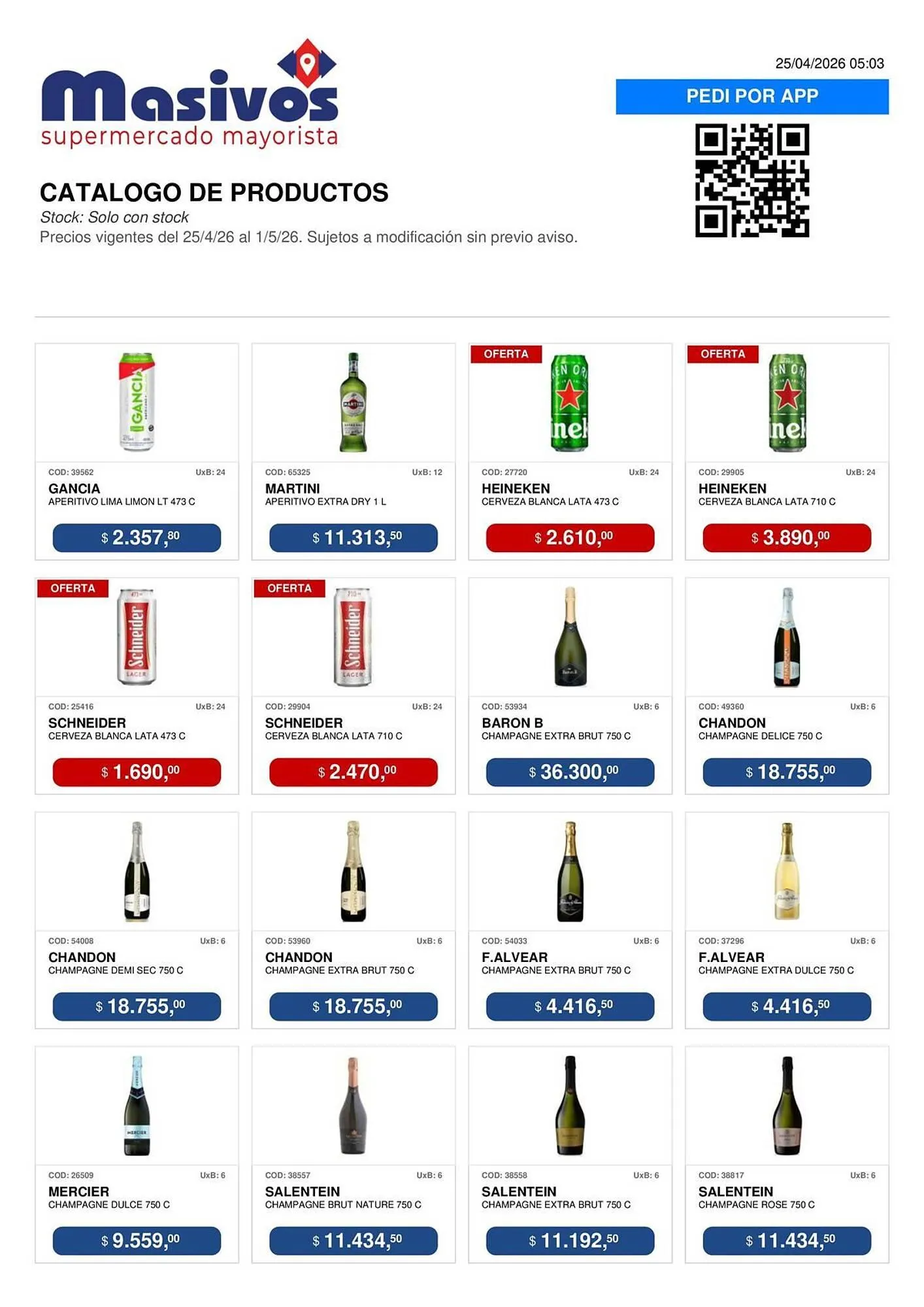 Ofertas de Catálogo Masivos 25 de abril al 1 de mayo 2026 - Página 52 del catálogo