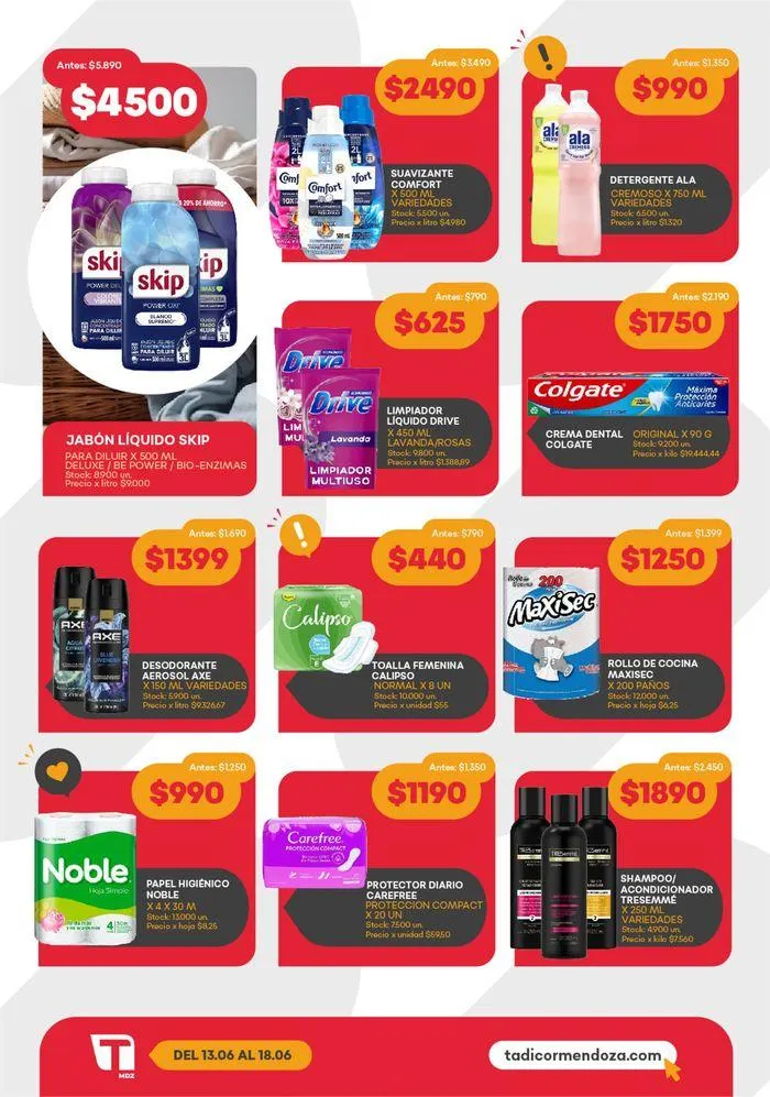 Ofertas de Catálogo de Ofertas Supermercados Tadicor 13 de junio al 18 de junio 2024 - Página 5 del catálogo