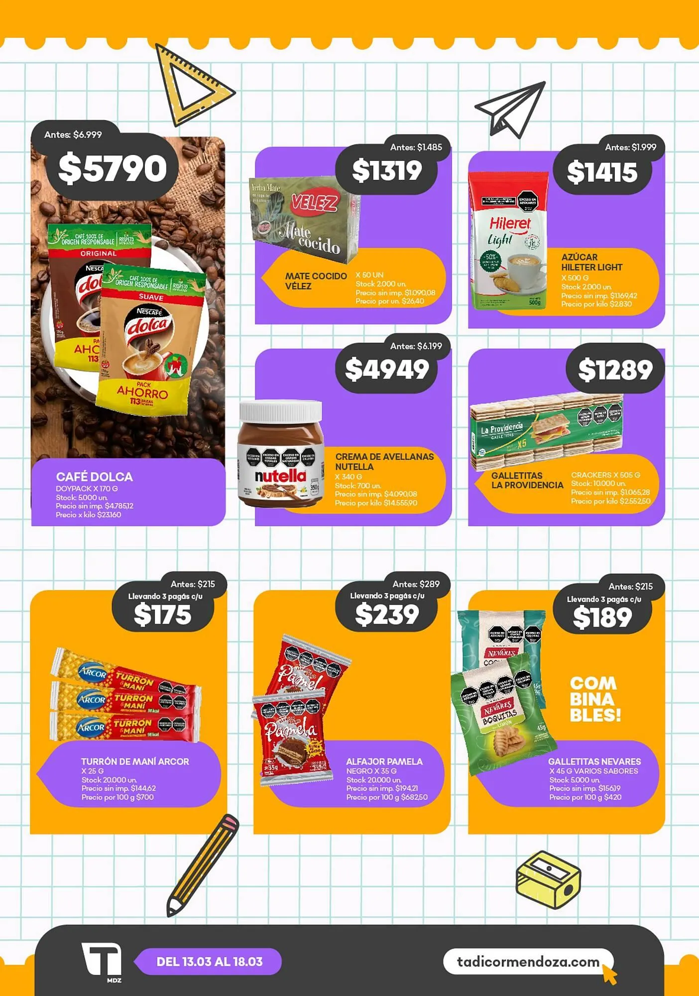 Ofertas de Catálogo Supermercados Tadicor 13 de marzo al 18 de marzo 2025 - Página 3 del catálogo