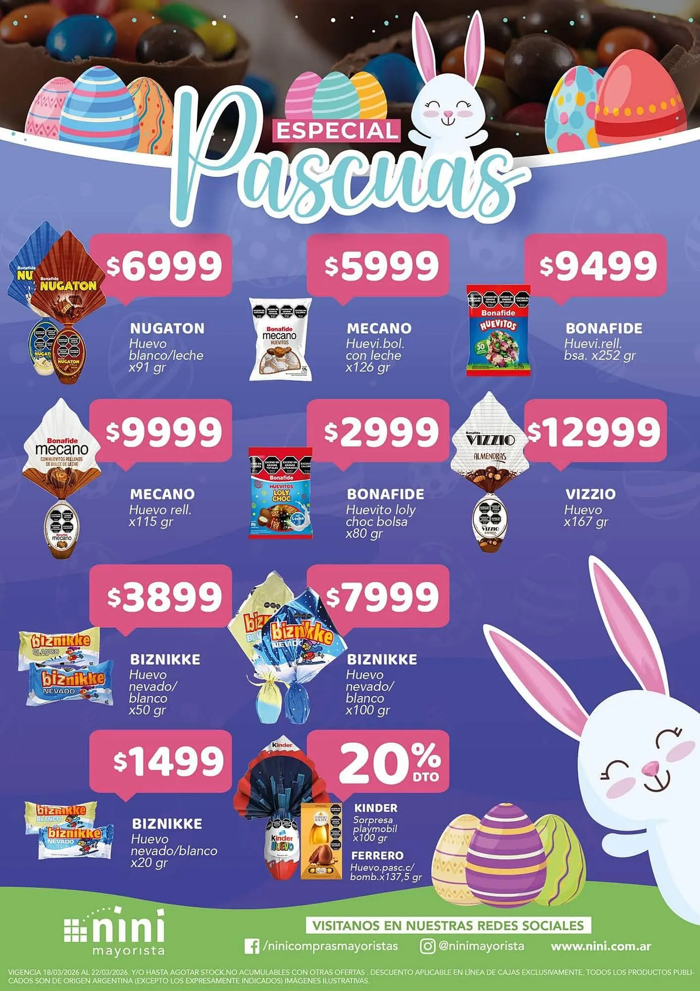 Ofertas de Catálogo Nini Mayorista 16 de marzo al 22 de marzo 2026 - Página 1 del catálogo