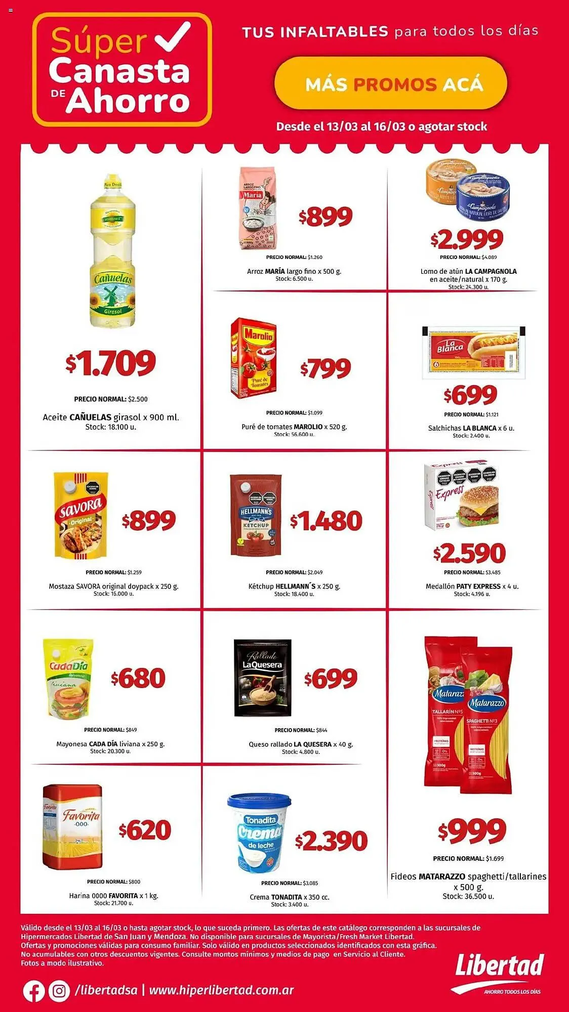 Ofertas de Catálogo Hipermercado Libertad 13 de marzo al 16 de marzo 2025 - Página 1 del catálogo
