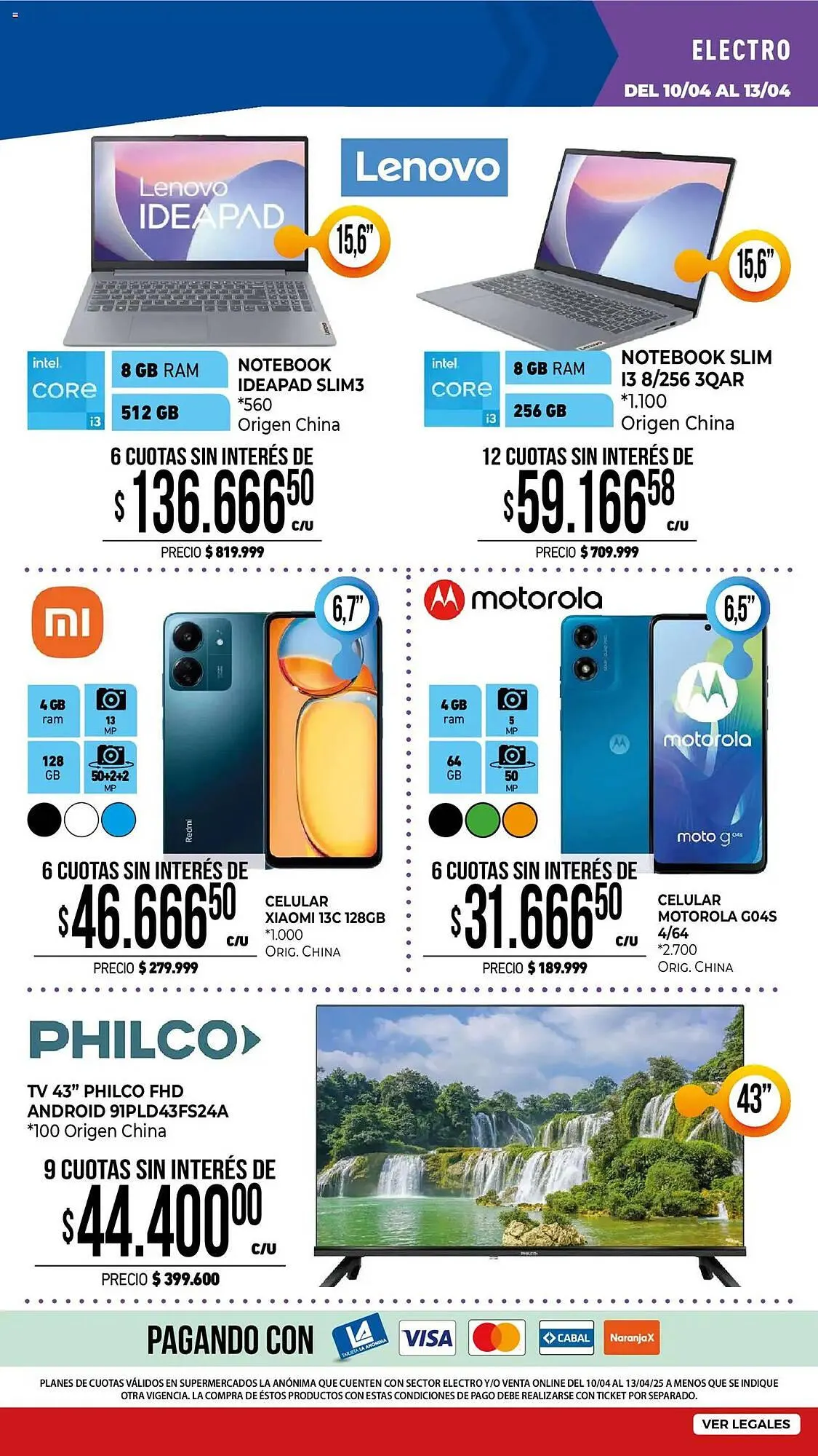 Ofertas de Catálogo La Anonima 10 de abril al 20 de abril 2025 - Página 77 del catálogo