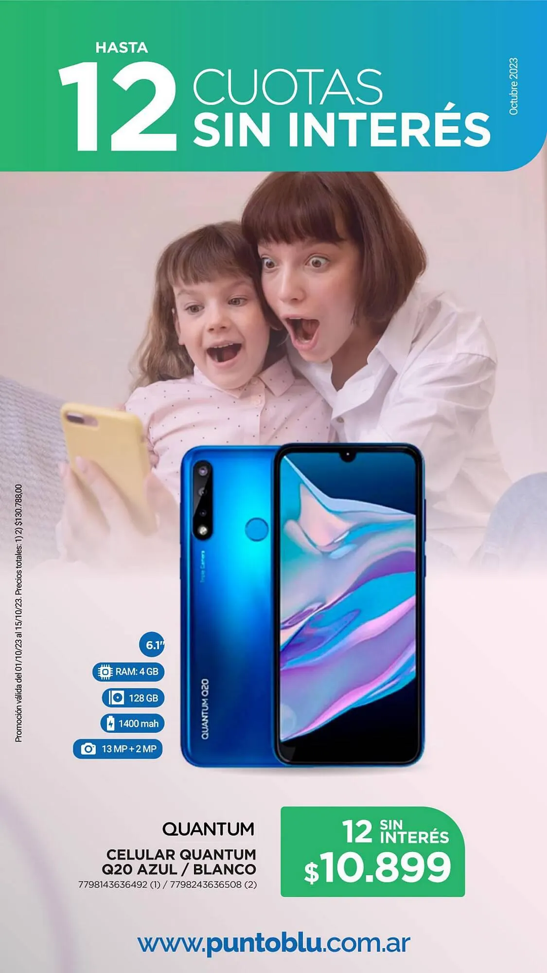 Ofertas de Catálogo Punto Blu 2 de octubre al 15 de octubre 2023 - Página 13 del catálogo