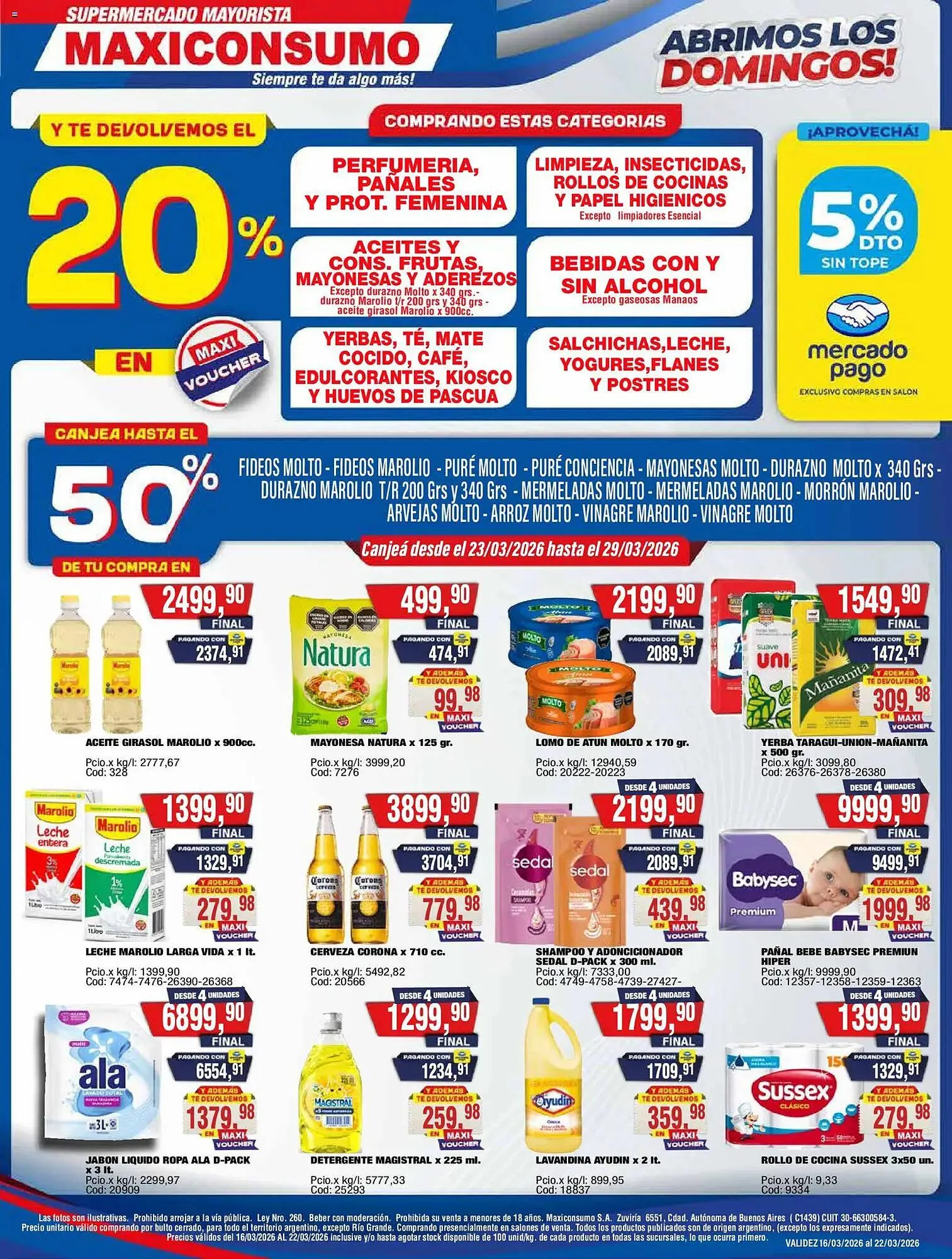 Ofertas de Revista Maxiconsumo 23 de marzo al 29 de marzo 2026 - Página 1 del catálogo