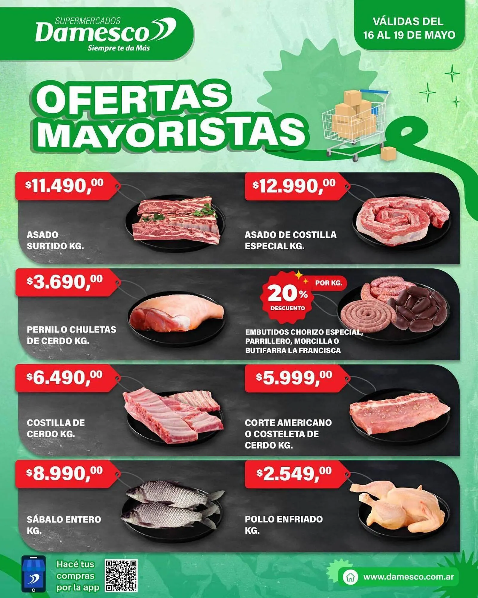 Ofertas de Catálogo Supermercados Damesco 16 de mayo al 19 de mayo 2025 - Página 1 del catálogo