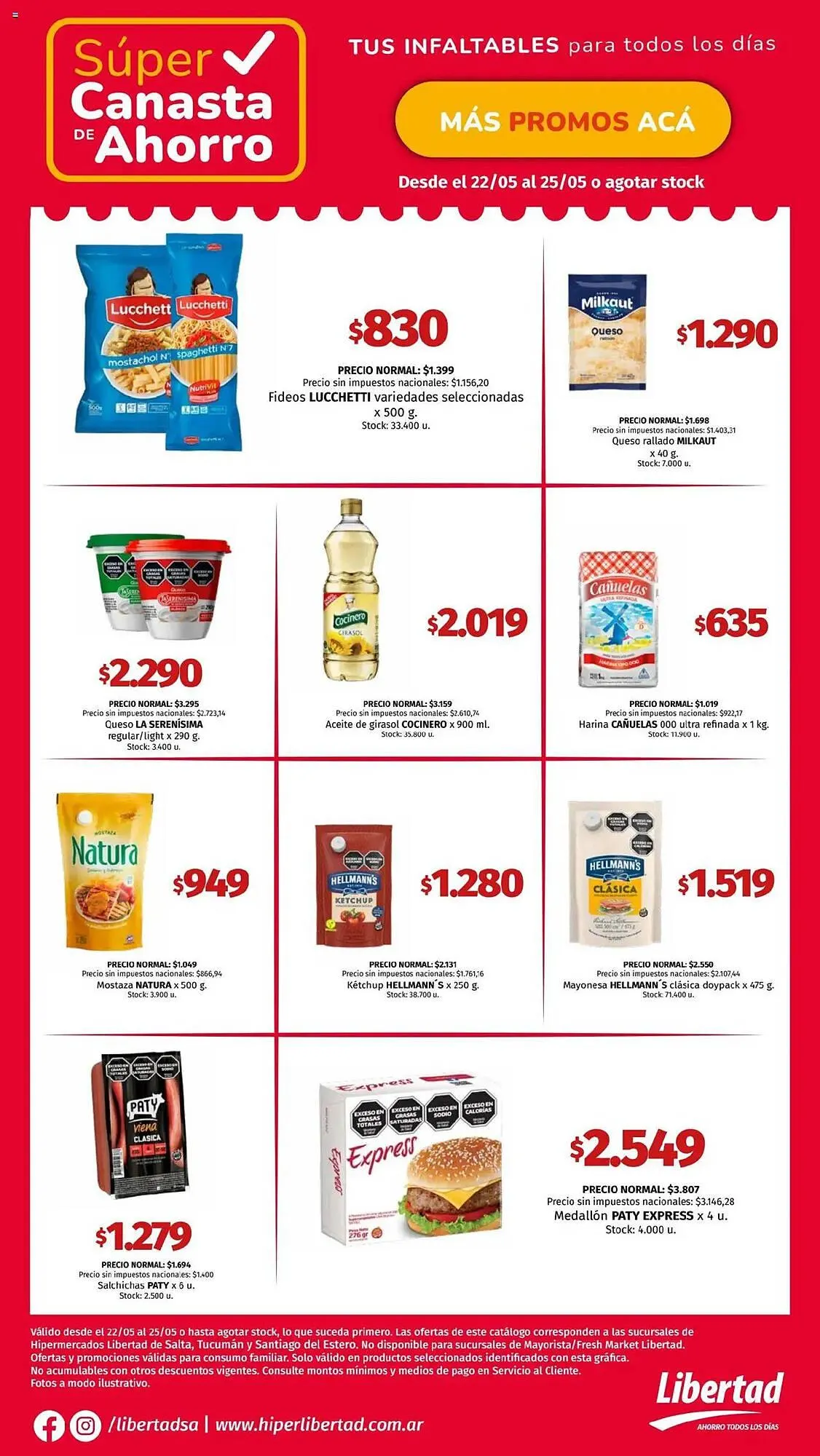 Ofertas de Catálogo Hipermercado Libertad 22 de mayo al 26 de mayo 2025 - Página 1 del catálogo