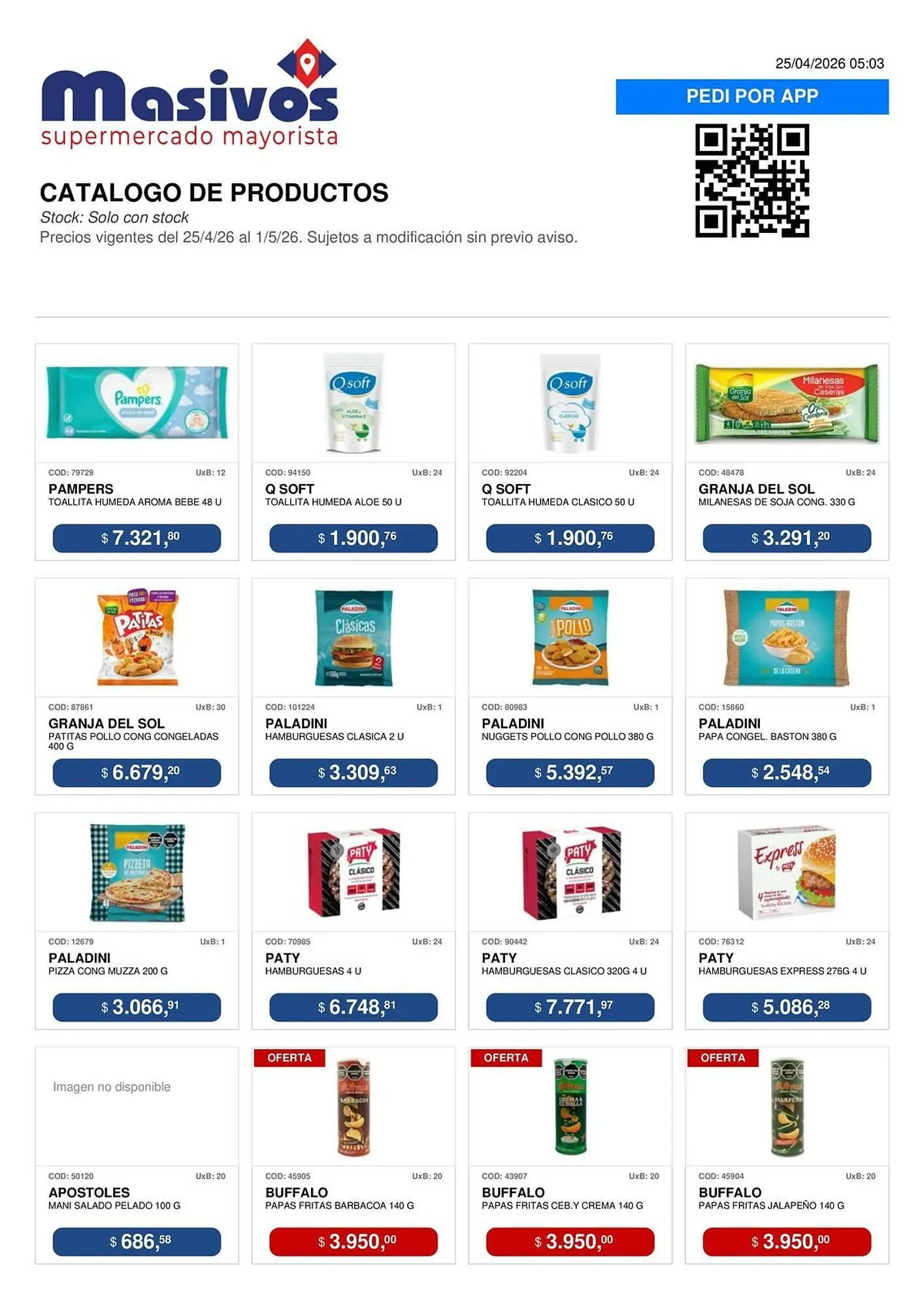 Ofertas de Catálogo Masivos 25 de abril al 1 de mayo 2026 - Página 130 del catálogo