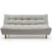 Futón Carioca 2 cuerpos 2 plazas gris