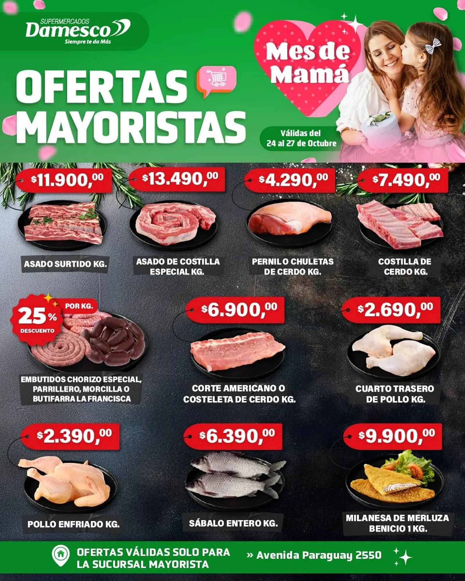 Ofertas de Catálogo Supermercados Damesco 24 de octubre al 27 de octubre 2026 - Página 1 del catálogo