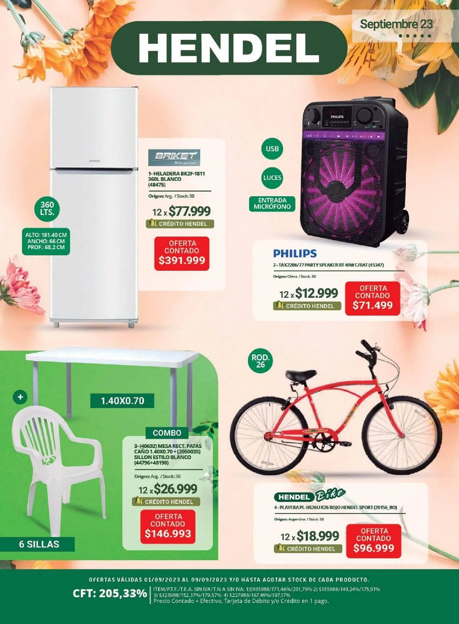 Ofertas de Catálogo Hendel 6 de septiembre al 10 de septiembre 2023 - Página 1 del catálogo