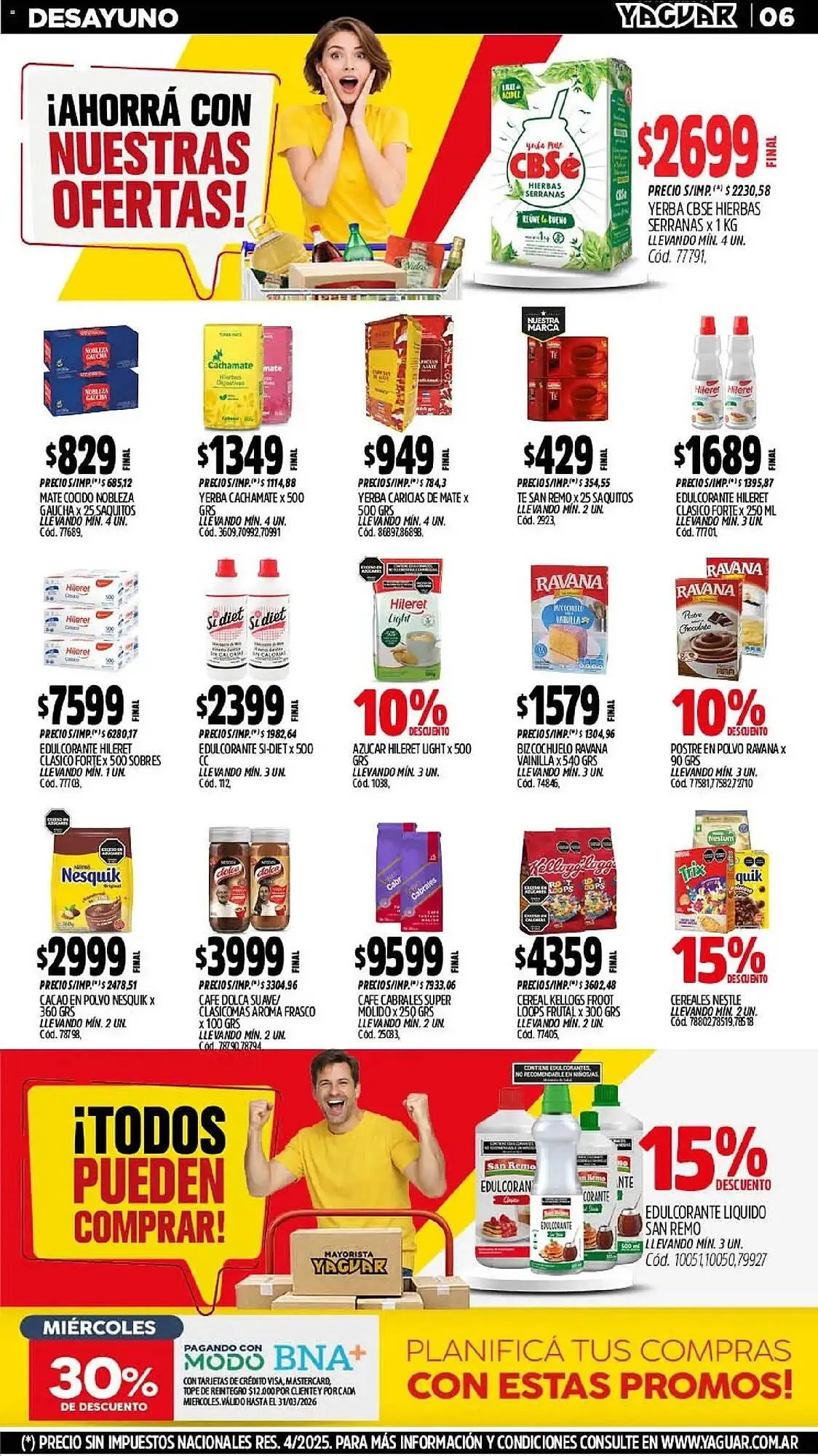 Ofertas de Catálogo Supermercados Yaguar 2 de marzo al 8 de marzo 2026 - Página 6 del catálogo