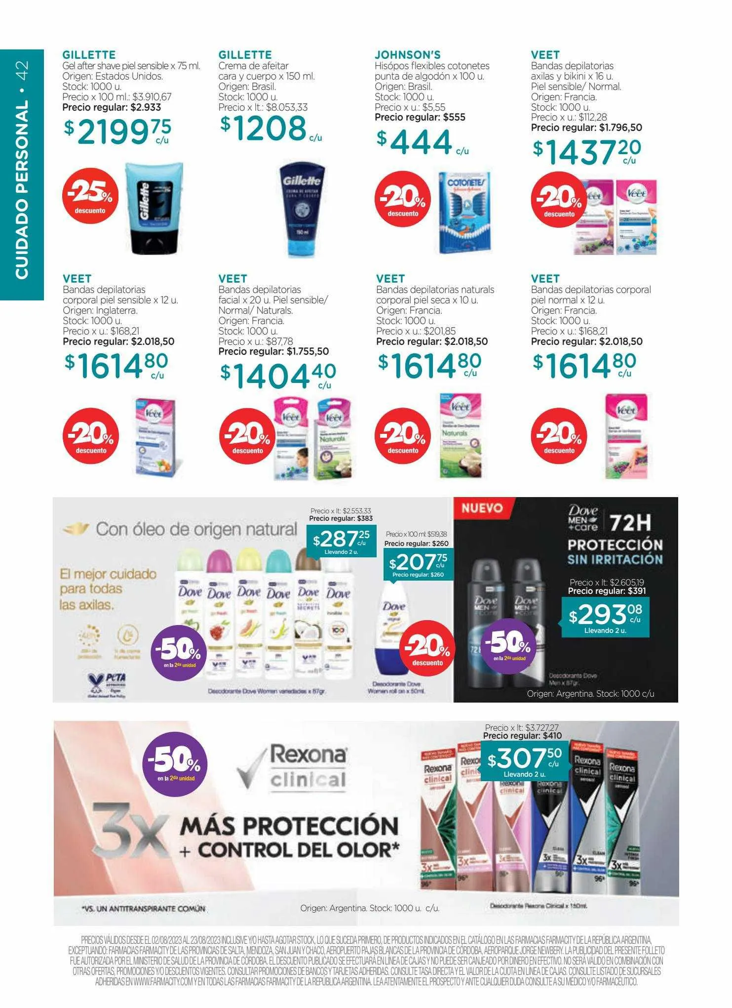 Ofertas de Catálogo Farmacity 1 de junio al 30 de septiembre 2023 - Página 42 del catálogo