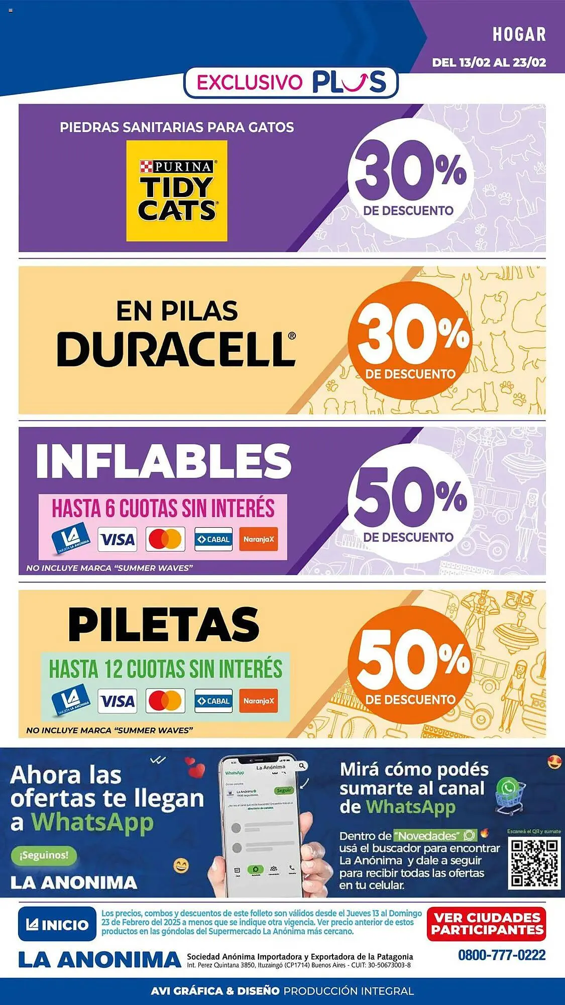 Ofertas de Catálogo La Anonima 13 de febrero al 23 de febrero 2025 - Página 44 del catálogo