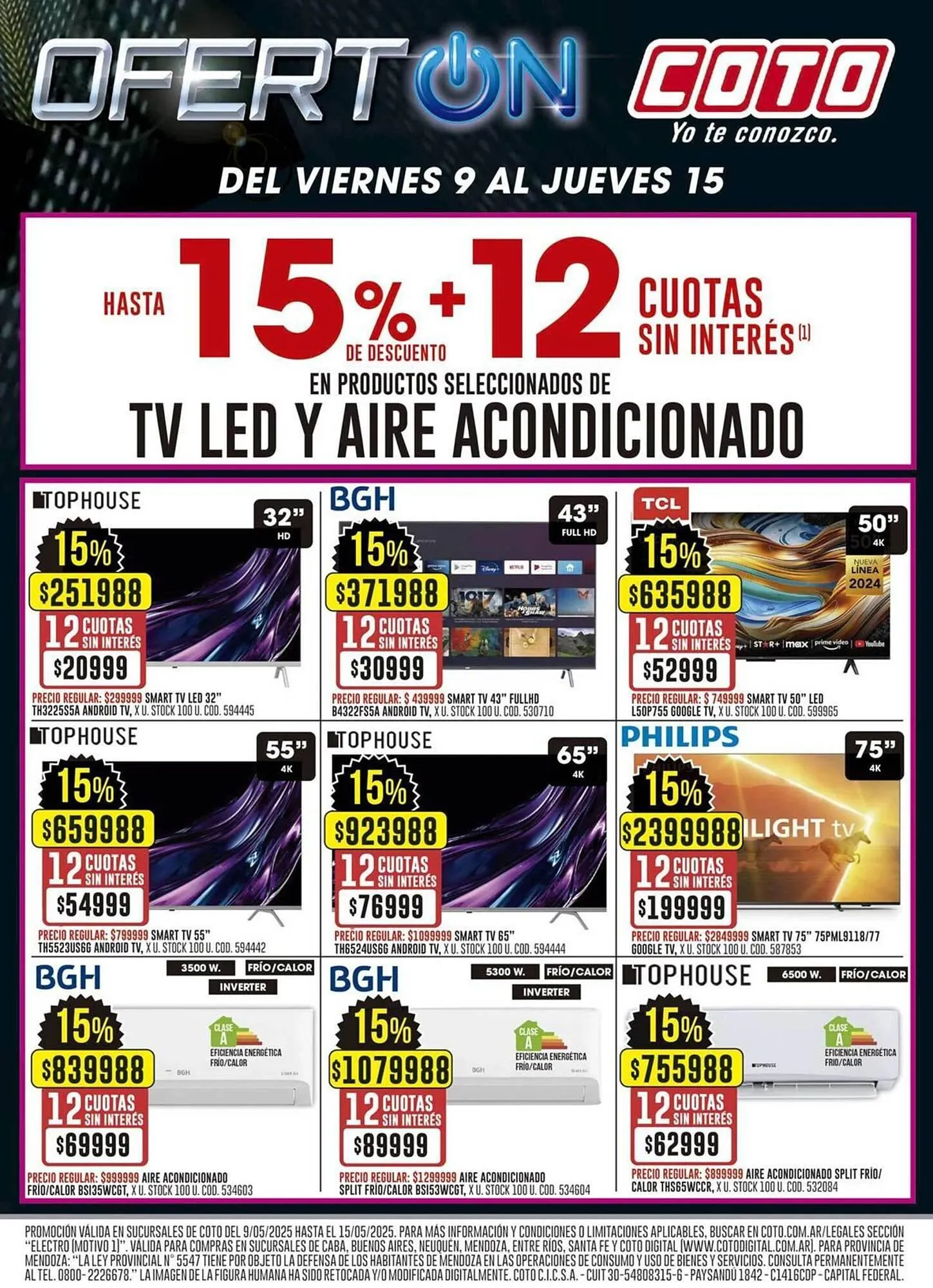 Ofertas de Catálogo Coto 9 de mayo al 15 de mayo 2025 - Página 1 del catálogo
