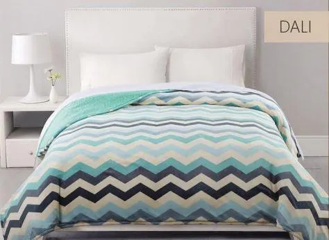 Edredon Flannel Estampado con Corderito 2 1/2 PL