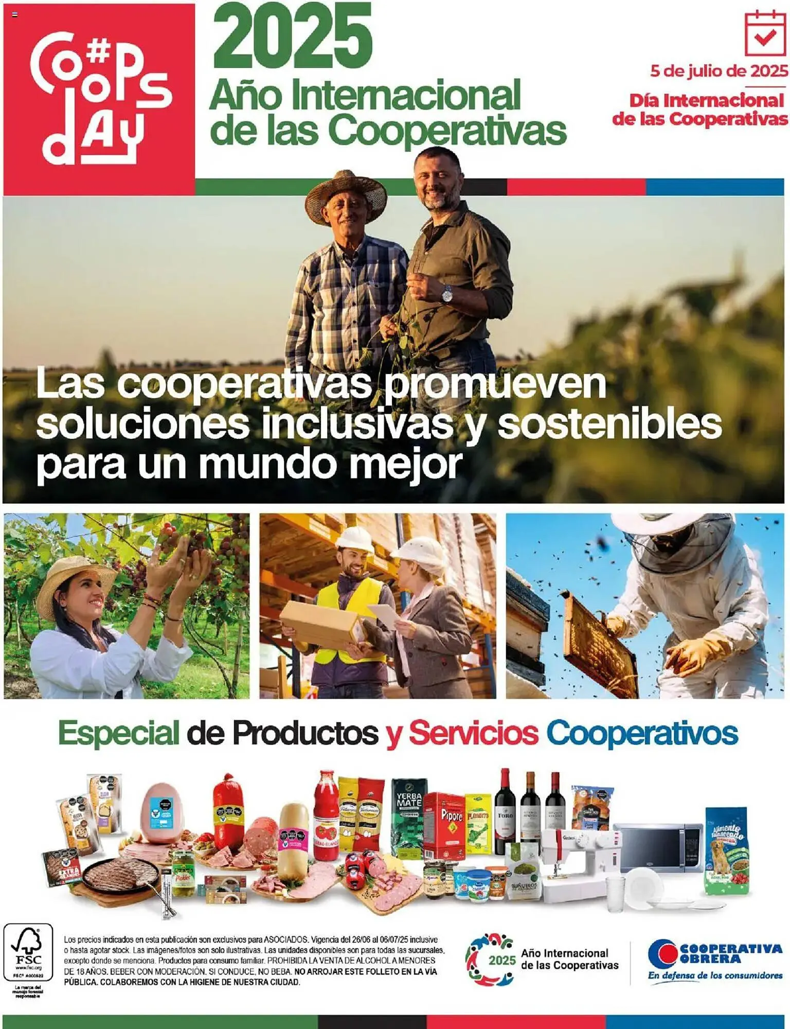 Ofertas de Catálogo Cooperativa Obrera 26 de junio al 7 de julio 2025 - Página 1 del catálogo