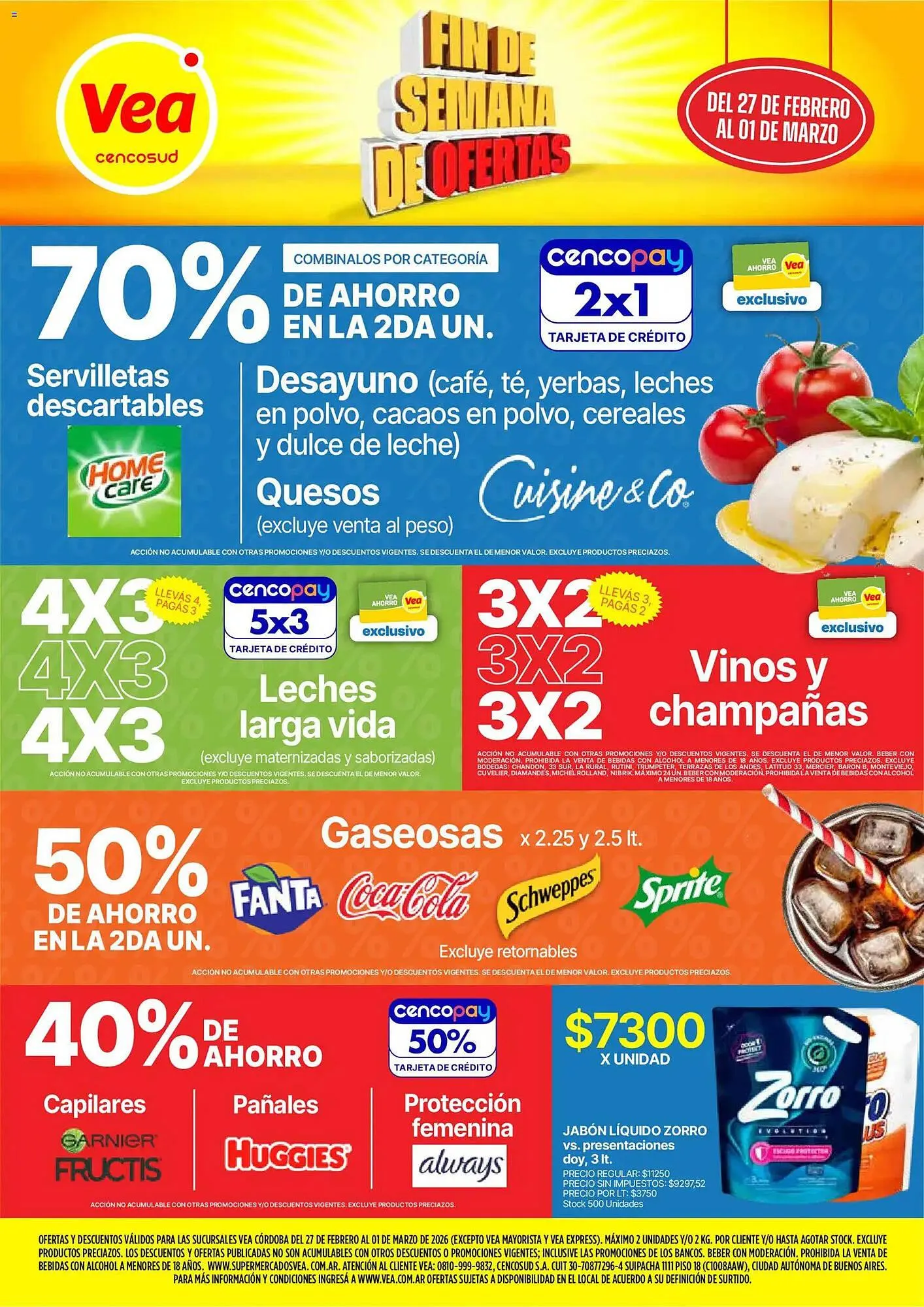 Ofertas de Catálogo Supermercados Vea 27 de febrero al 1 de marzo 2026 - Página 1 del catálogo