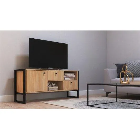 DELOS RACK MESA TV DE HIERRO DST-03RNN 1.27M HIERRO