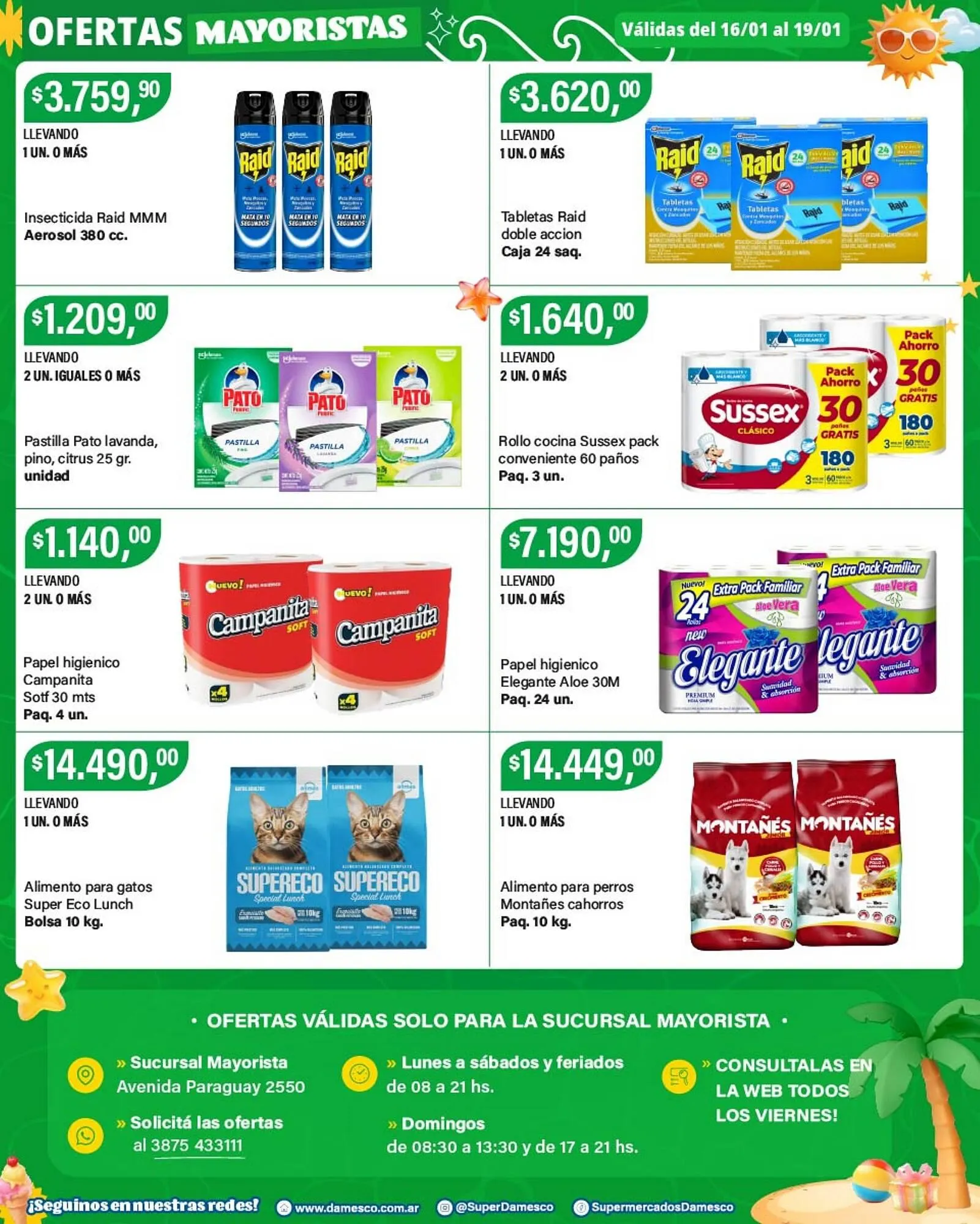 Ofertas de Catálogo Supermercados Damesco 16 de enero al 19 de enero 2026 - Página 8 del catálogo