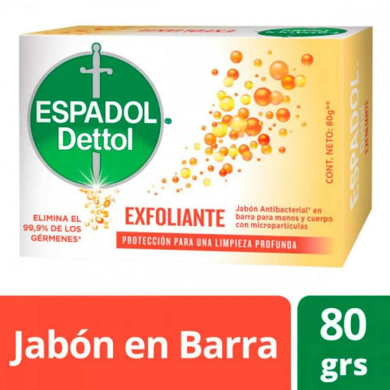 Jabón Tocador Barra Exfoliante Español x 80 g.