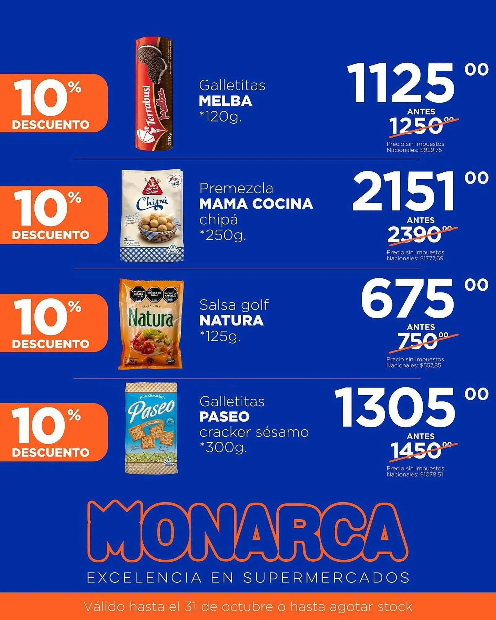 Ofertas de Catálogo Supermercados Monarca 2 de octubre al 31 de octubre 2025 - Página 5 del catálogo