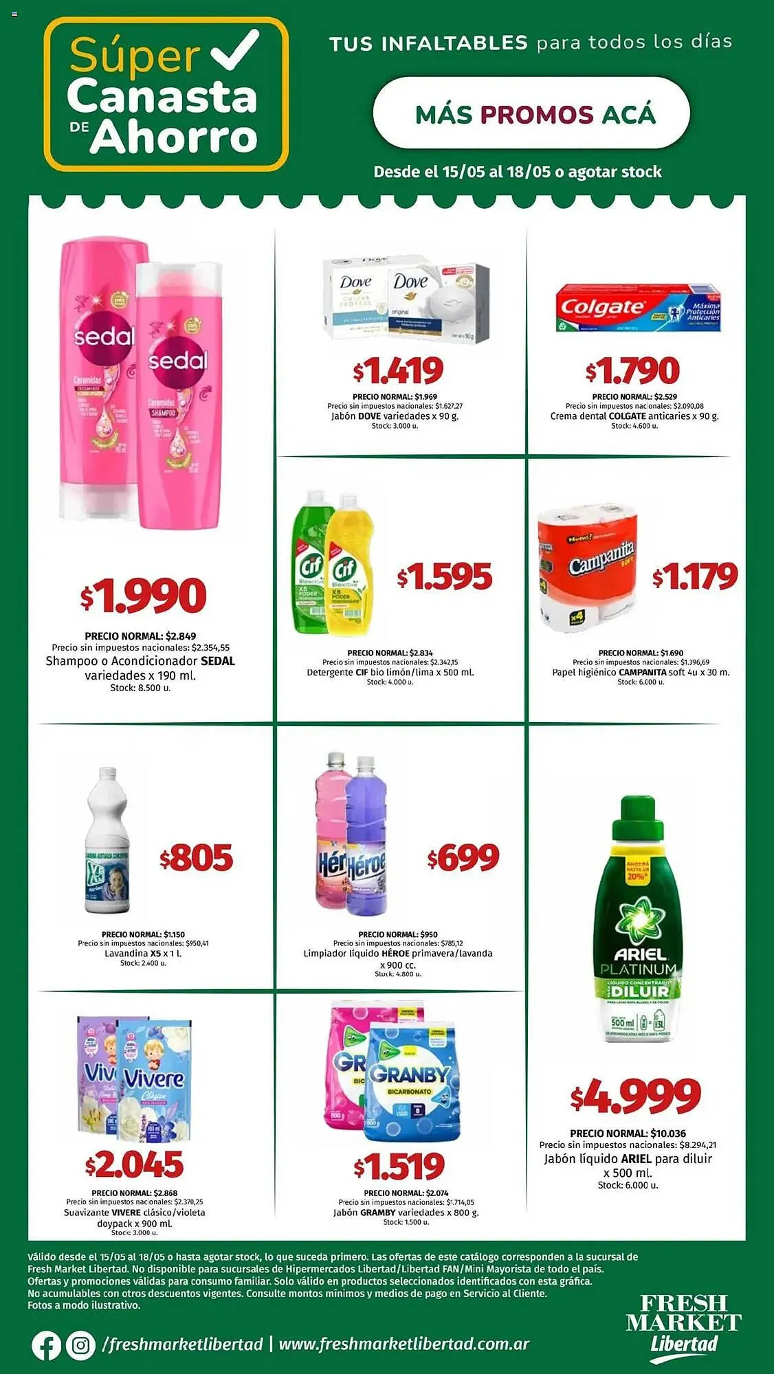 Ofertas de Catálogo Hipermercado Libertad 15 de mayo al 19 de mayo 2025 - Página 12 del catálogo
