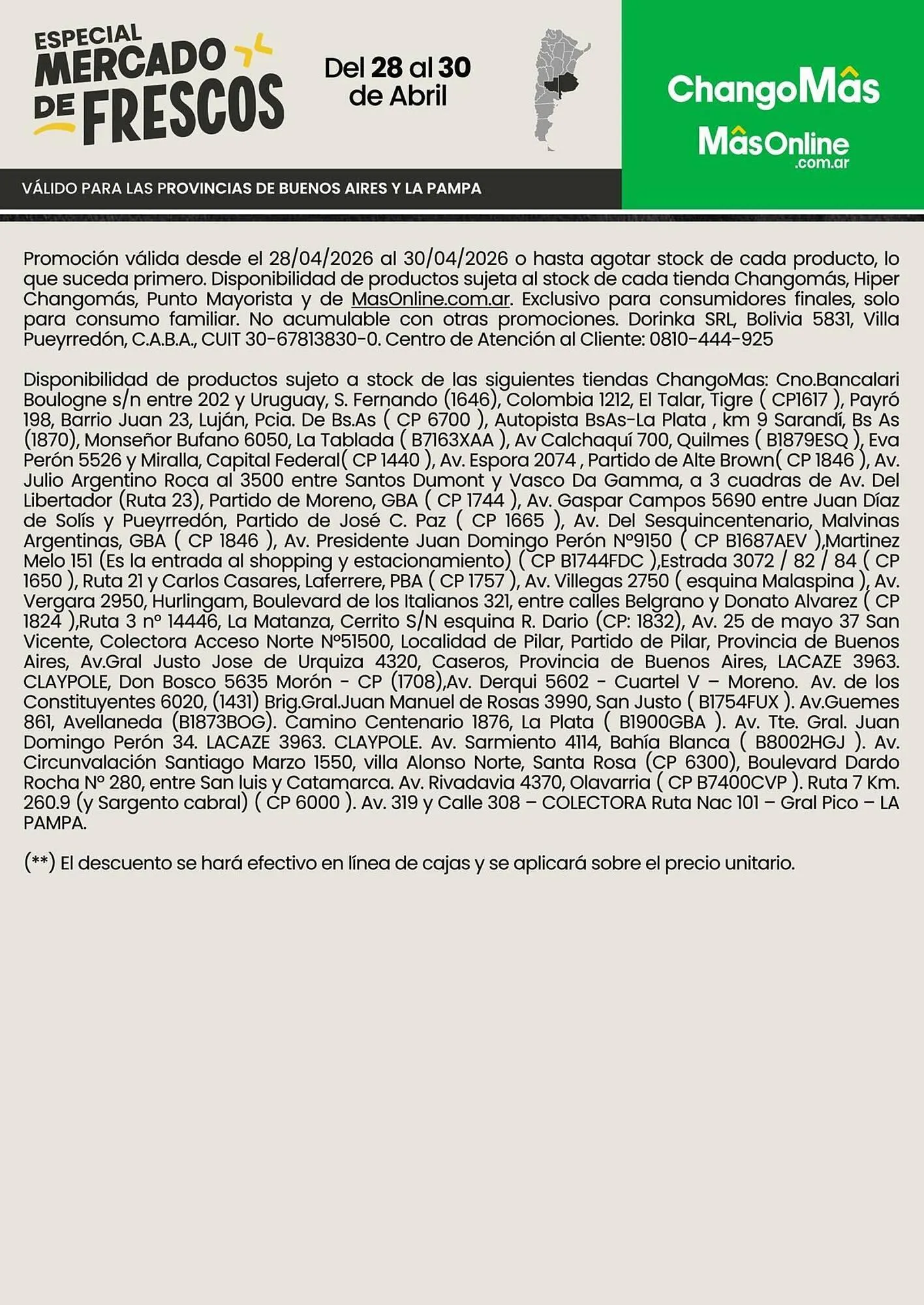 Ofertas de Catálogo Changomas 28 de abril al 30 de abril 2026 - Página 2 del catálogo