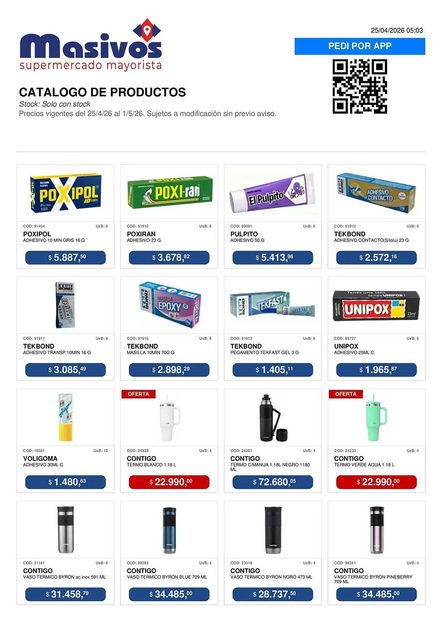 Ofertas de Catálogo Masivos 25 de abril al 1 de mayo 2026 - Página 154 del catálogo