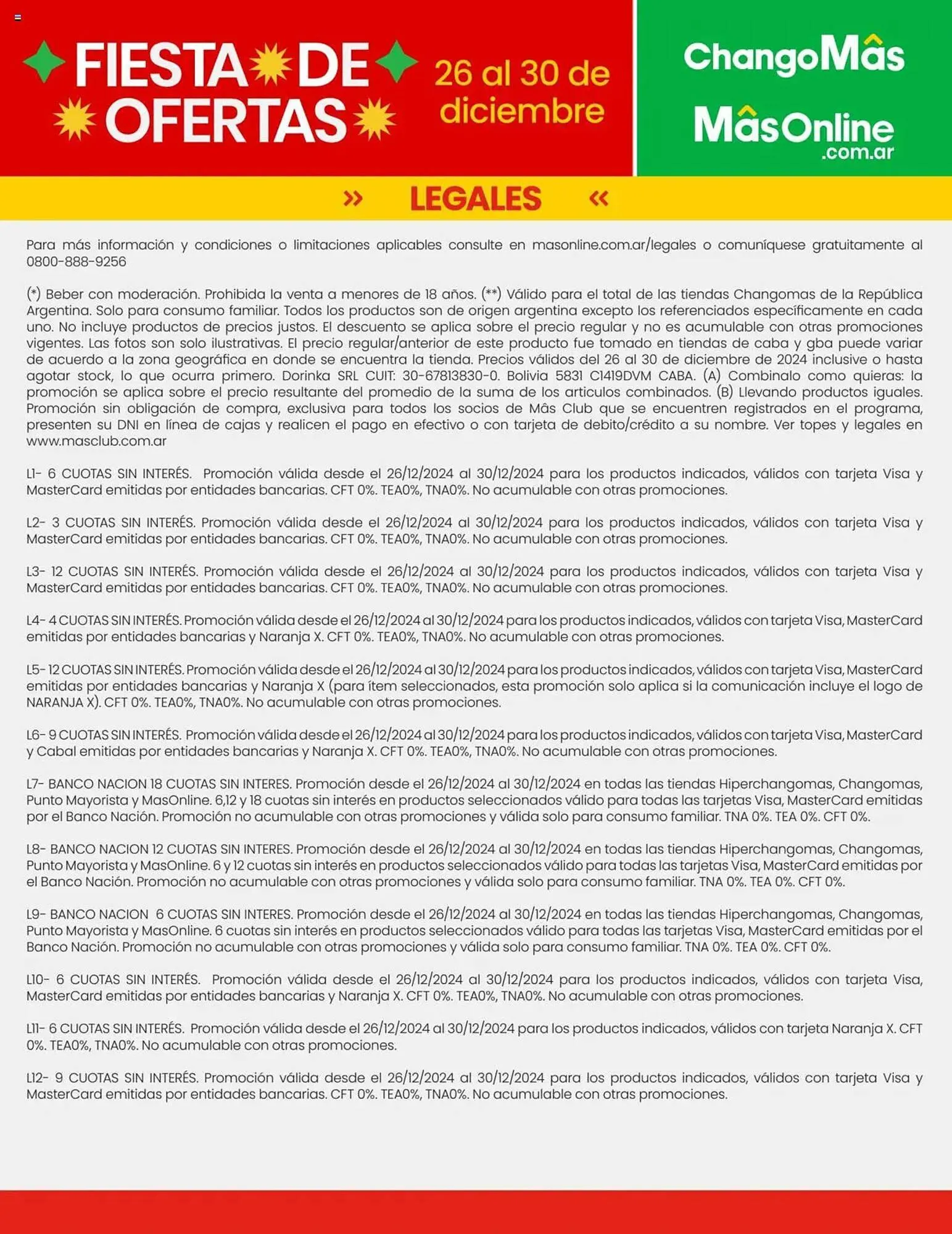 Ofertas de Catálogo Changomas 26 de diciembre al 30 de diciembre 2024 - Página 26 del catálogo