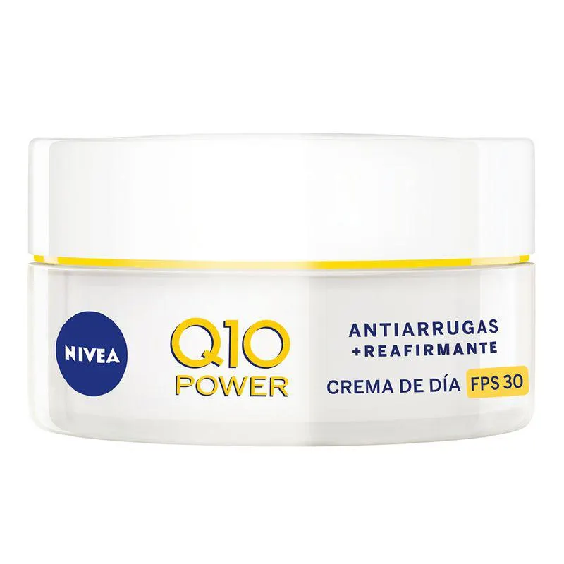 Crema Facial Nivea Q10 Power Antiarrugas Cuidado de Día Fps 30 x 50 ml