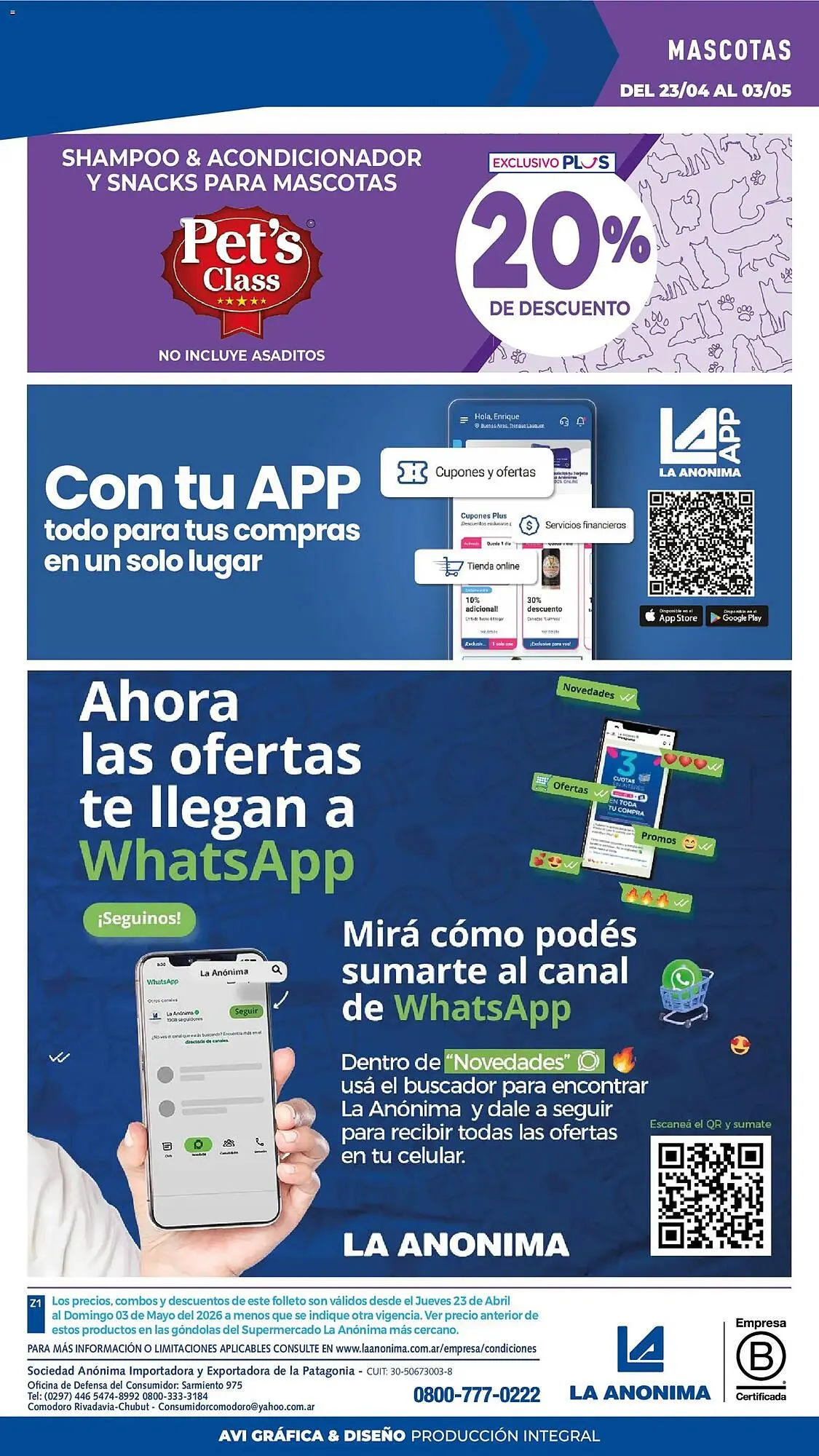 Ofertas de Catálogo La Anonima 23 de abril al 3 de mayo 2026 - Página 39 del catálogo