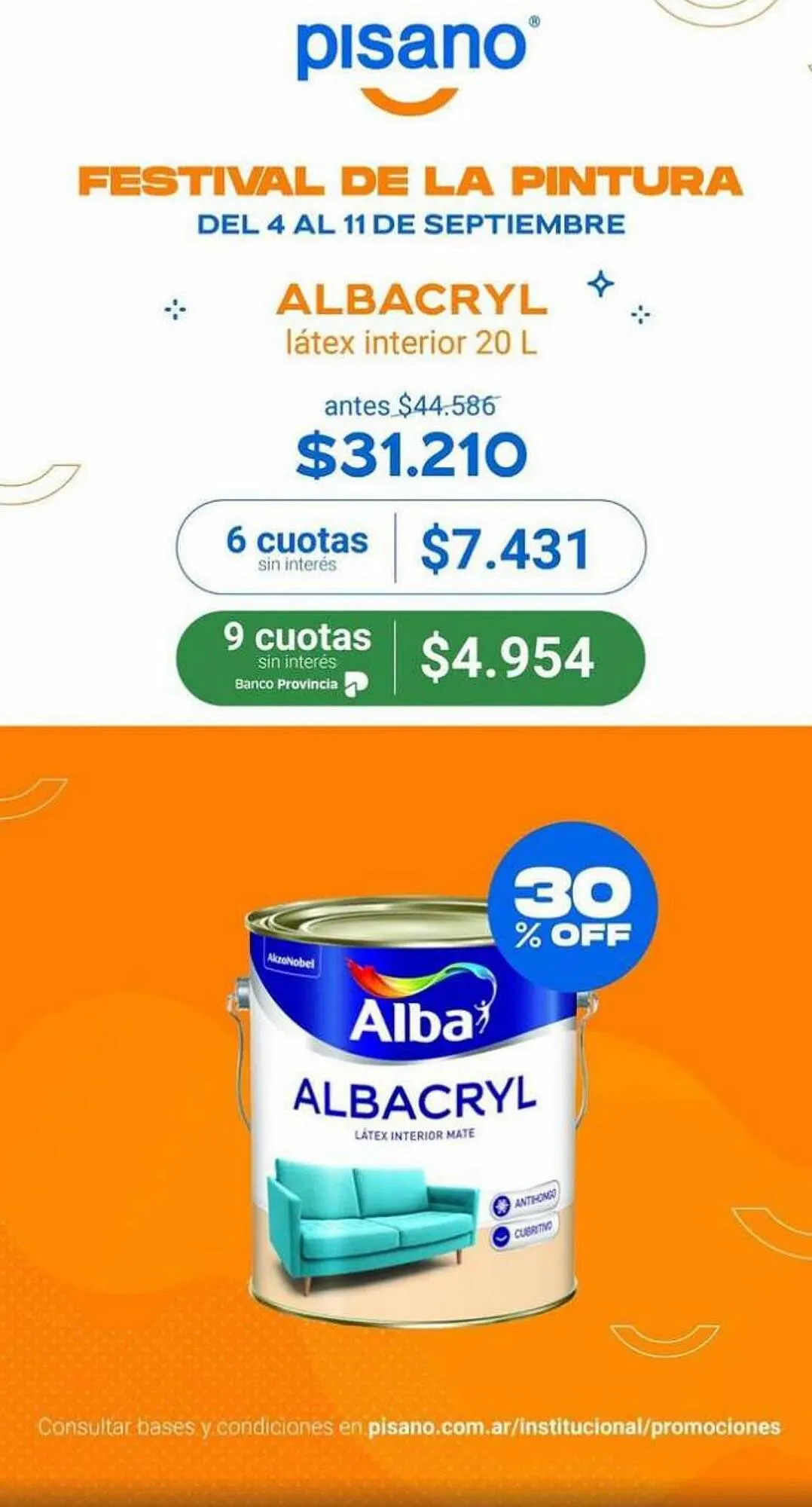 Ofertas de Catálogo Pinturerías Pisano 29 de agosto al 17 de septiembre 2023 - Página 6 del catálogo