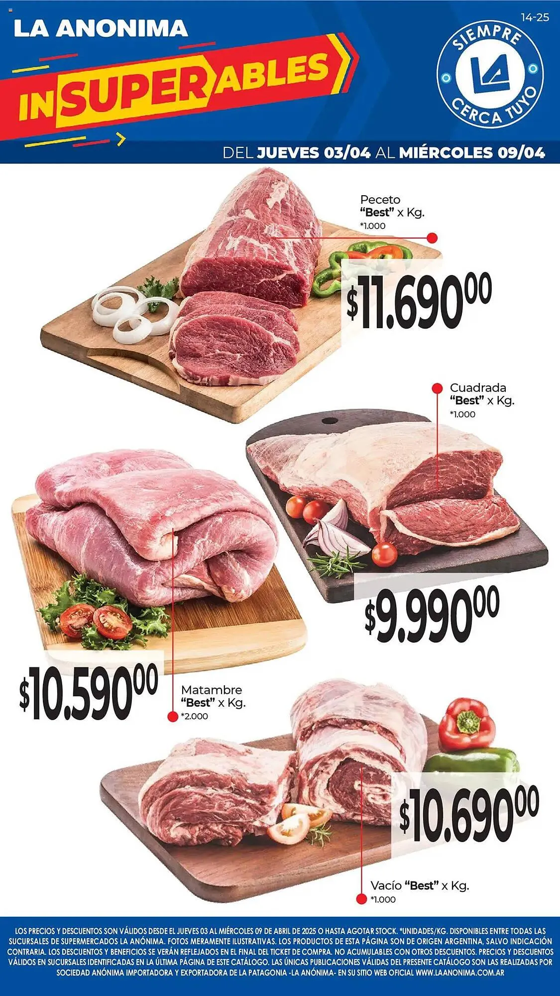 Ofertas de Catálogo La Anonima 3 de abril al 9 de abril 2025 - Página 1 del catálogo