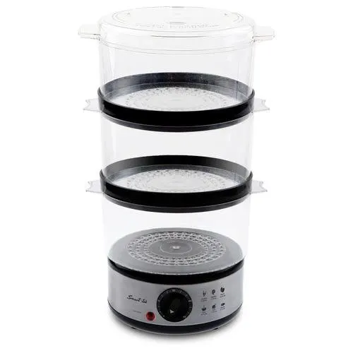 Vaporera de alimentos Smart-Tek Sd2091 con arrocera 7.5 lt