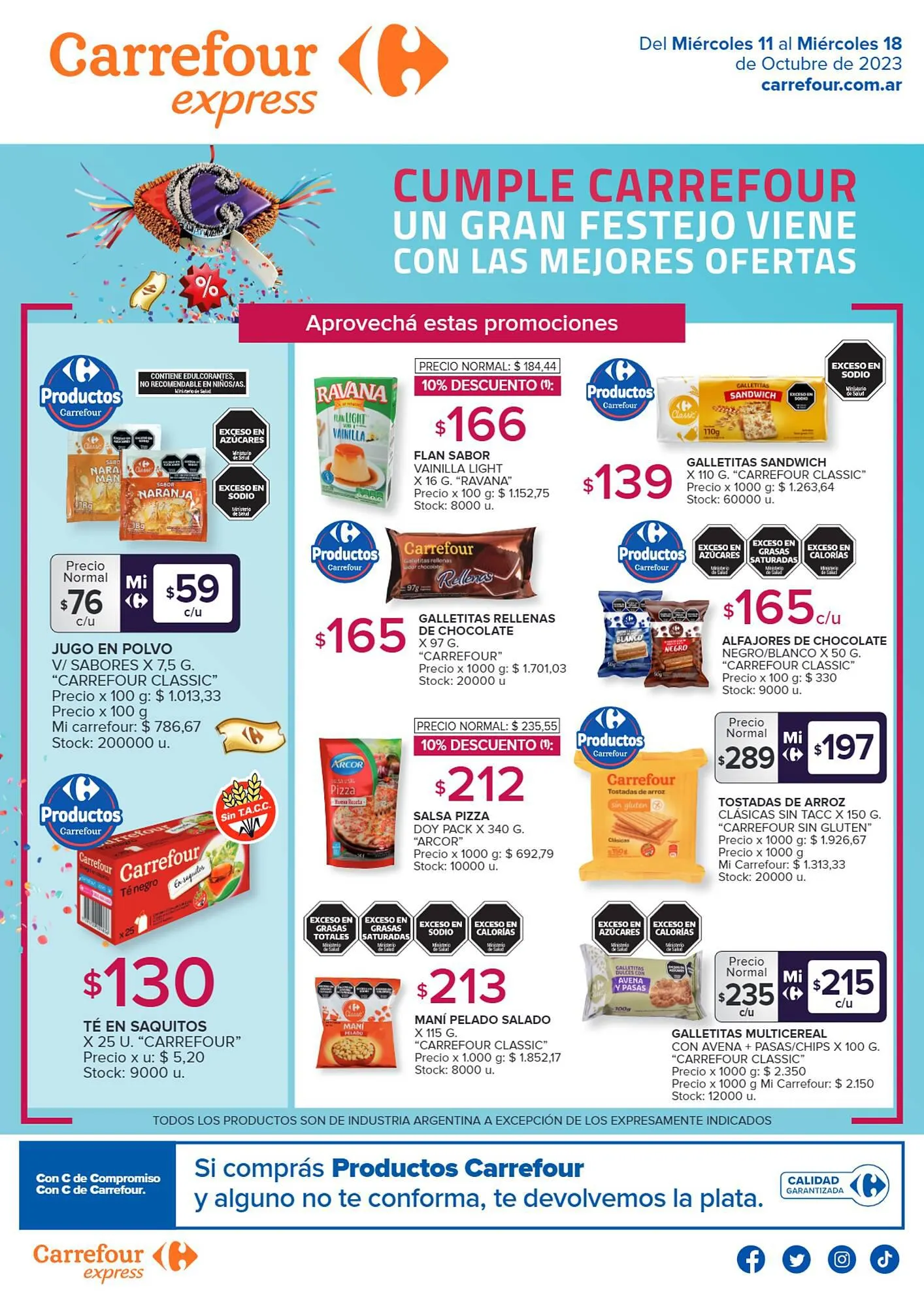Ofertas de Catálogo Carrefour Express 11 de octubre al 18 de octubre 2023 - Página 1 del catálogo