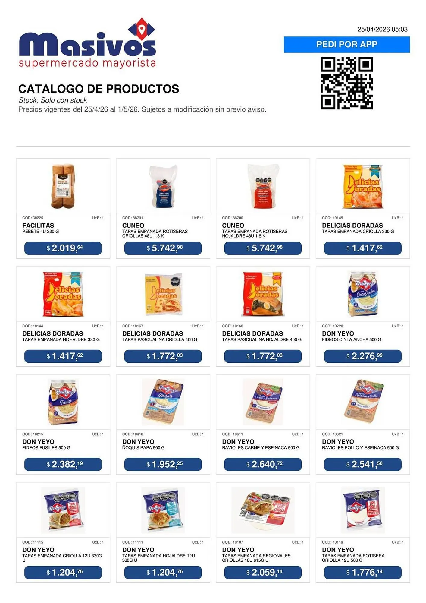 Ofertas de Catálogo Masivos 25 de abril al 1 de mayo 2026 - Página 140 del catálogo