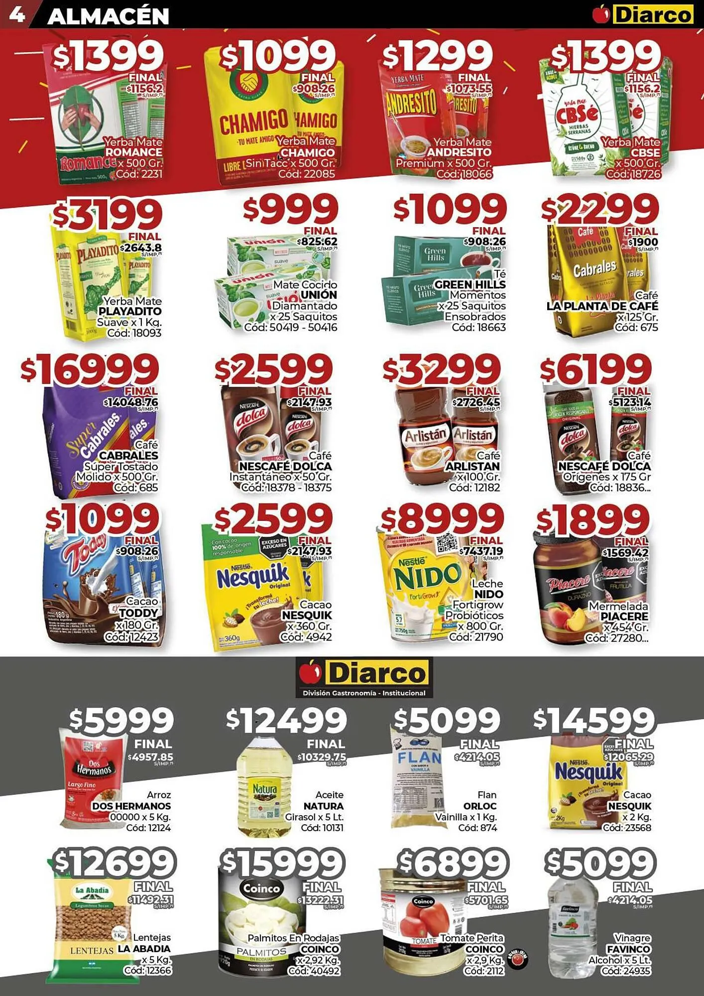 Ofertas de Catálogo Diarco 25 de agosto al 30 de agosto 2025 - Página 4 del catálogo
