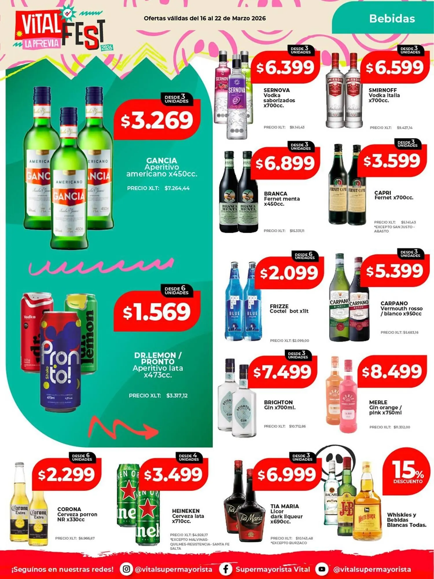 Ofertas de Catálogo Supermayorista Vital 16 de marzo al 22 de marzo 2026 - Página 19 del catálogo