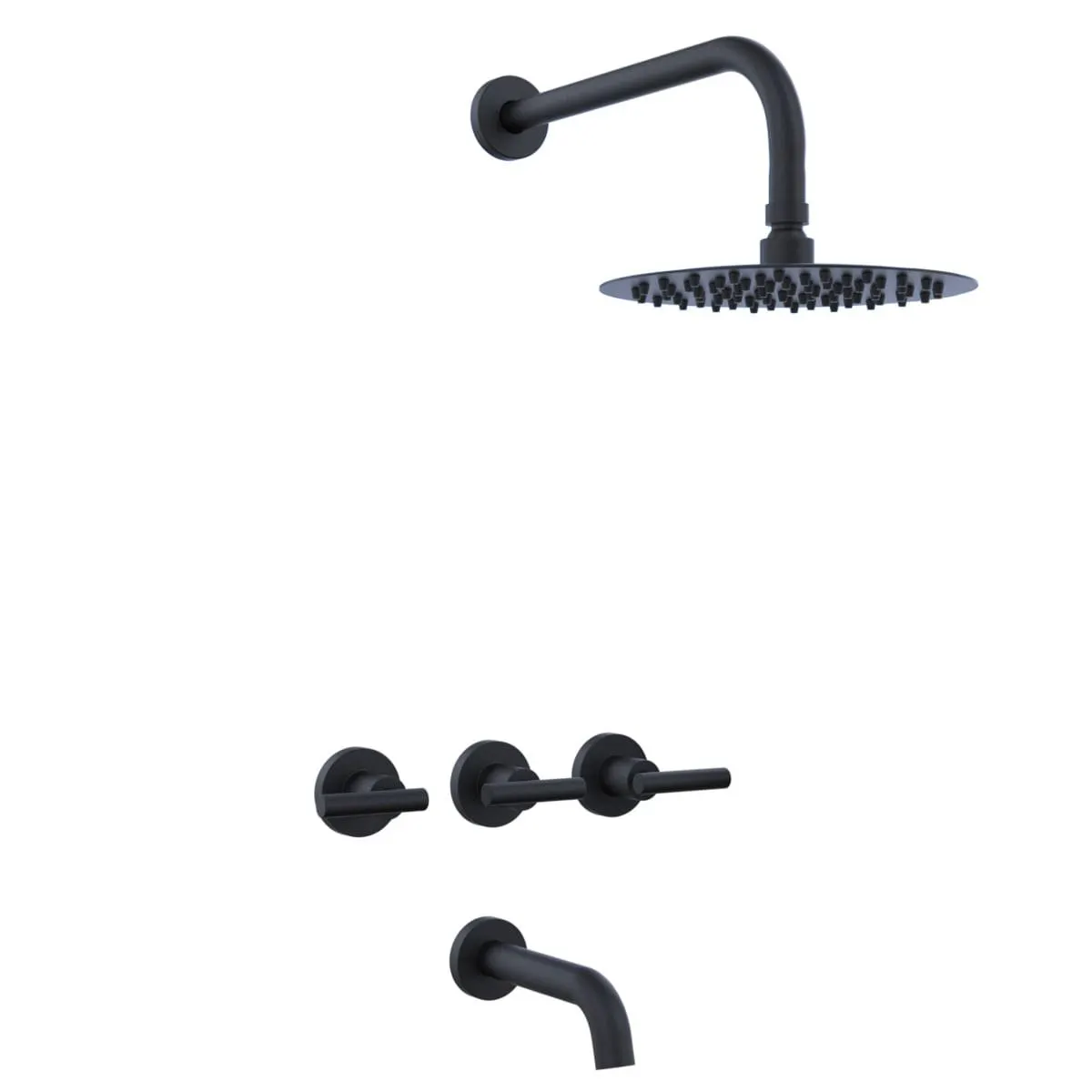 Ducha Con Transferencia Sun Lever Black 04508 Hidromet