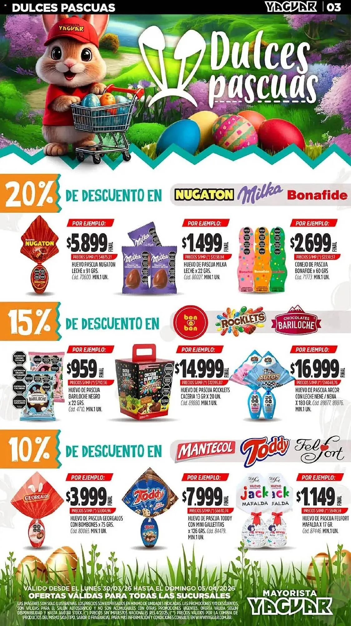 Ofertas de Catálogo Supermercados Yaguar 30 de marzo al 5 de abril 2026 - Página 3 del catálogo