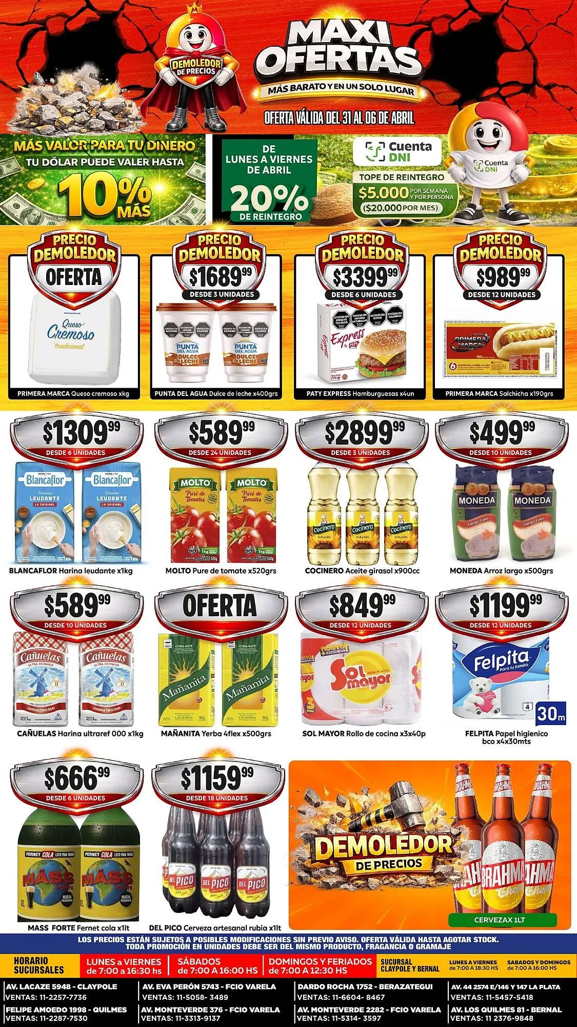 Ofertas de Catálogo Maxi Ofertas 31 de marzo al 6 de abril 2026 - Página 1 del catálogo