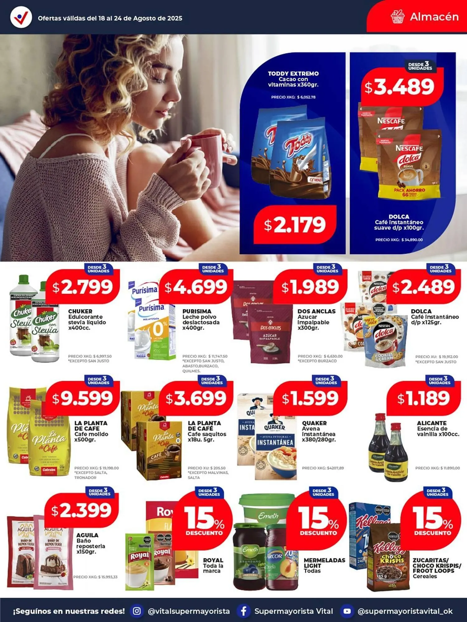 Ofertas de Catálogo Supermayorista Vital 18 de agosto al 24 de agosto 2025 - Página 16 del catálogo