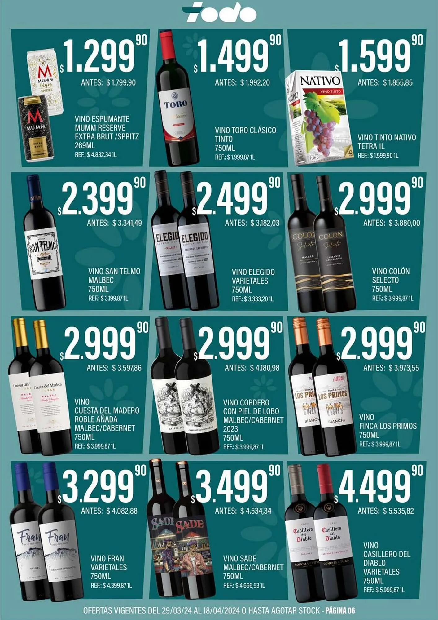 Ofertas de Catálogo Supermercados Todo 3 de abril al 18 de abril 2024 - Página 6 del catálogo
