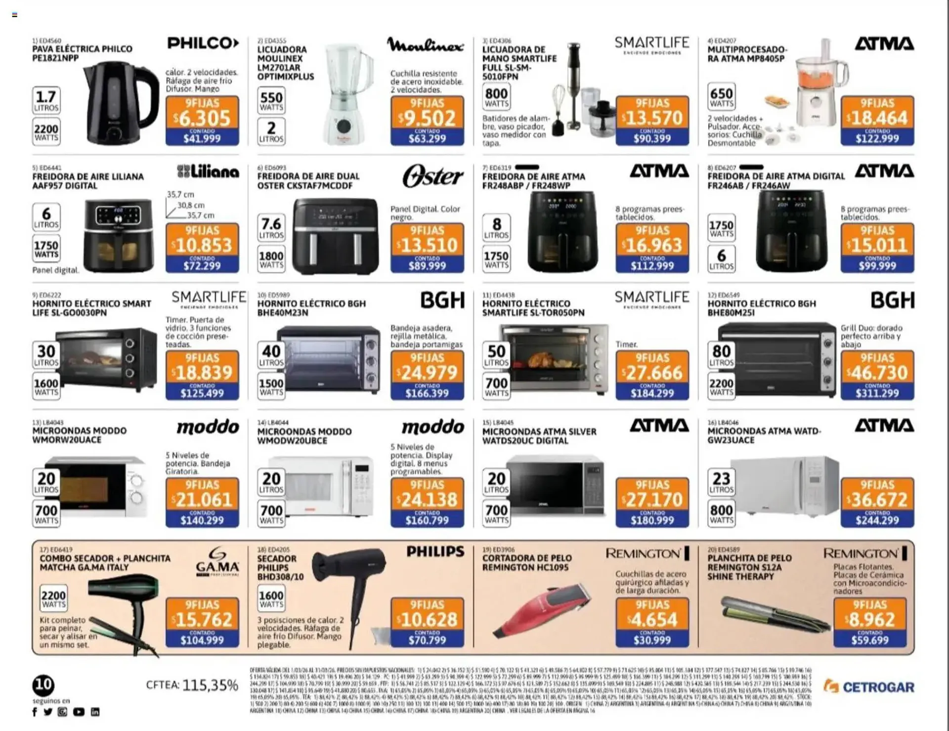 Ofertas de Catálogo Cetrogar 5 de marzo al 31 de marzo 2026 - Página 10 del catálogo
