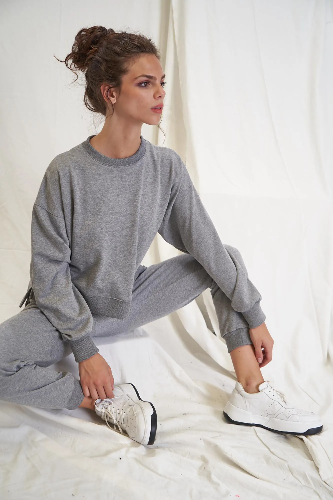 buzo estepa gris melange