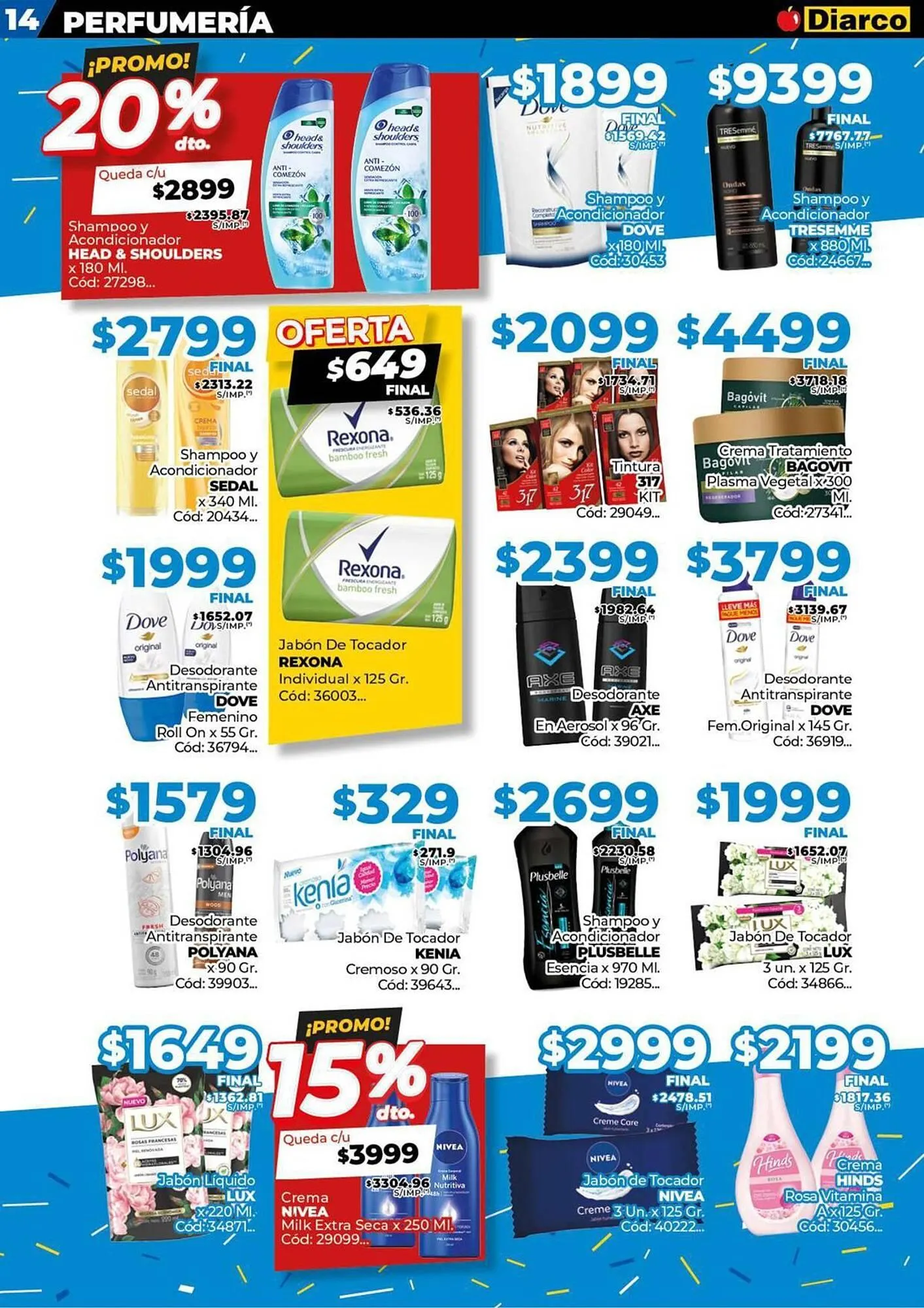 Ofertas de Catálogo Diarco 11 de agosto al 16 de agosto 2025 - Página 14 del catálogo